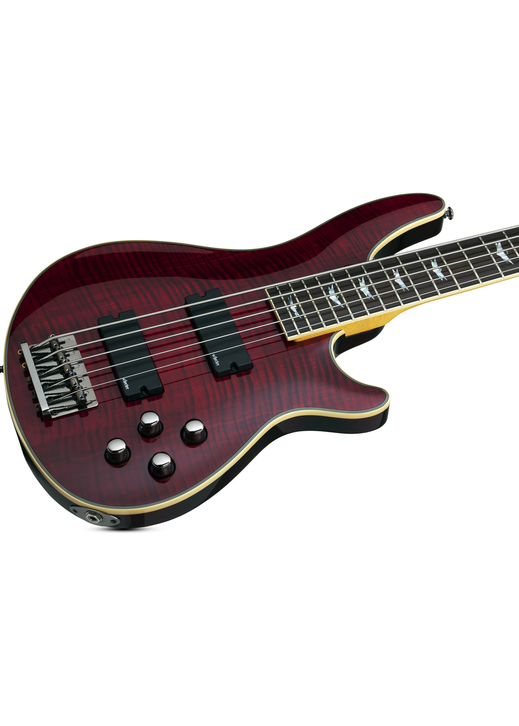 Schecter Schecter Omen Extreme-5 5-String Bass Guitar, Black Cherry (BCH)