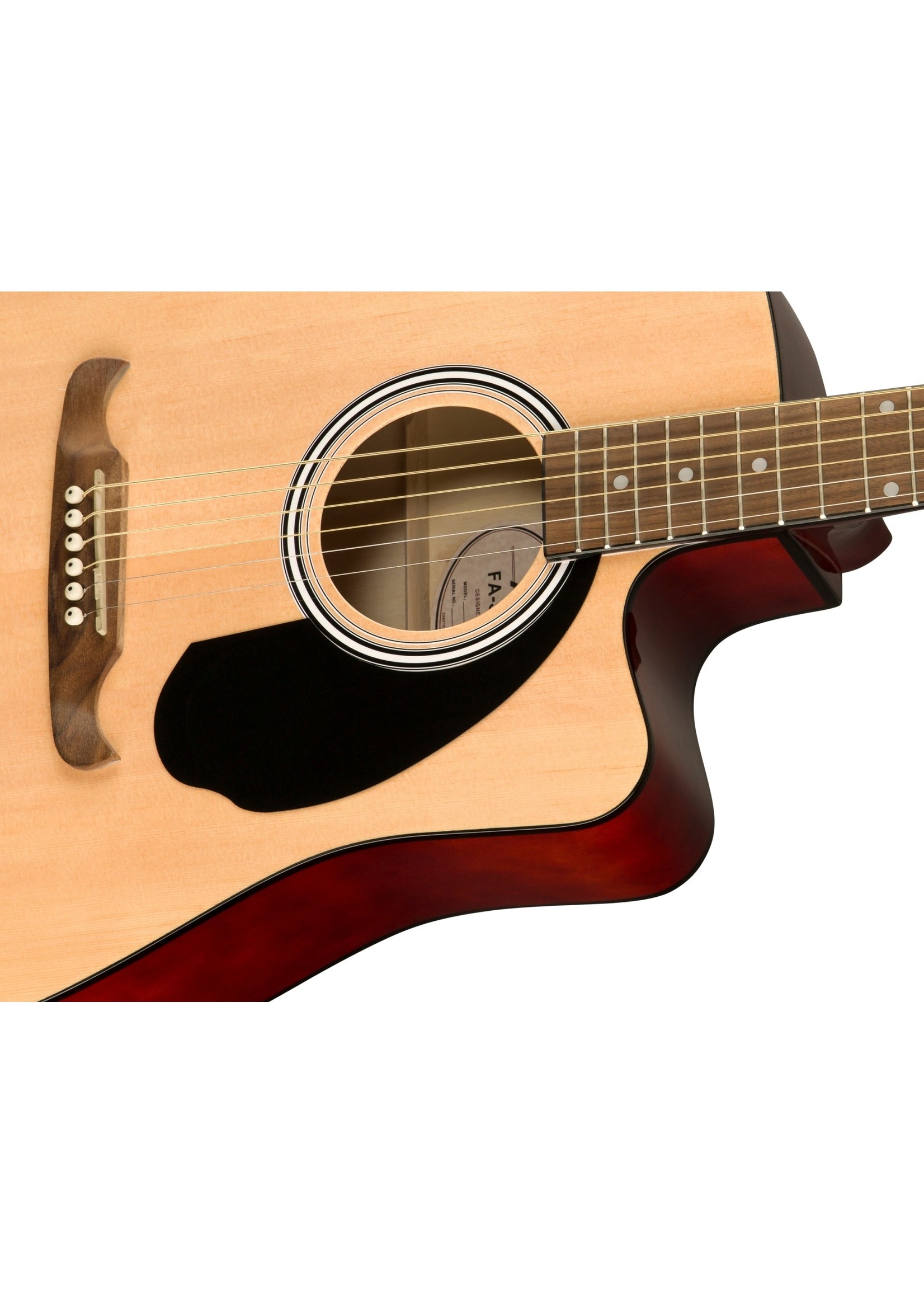 Fender Fender FA-125CE Dreadnought, Walnut Fingerboard, Natural