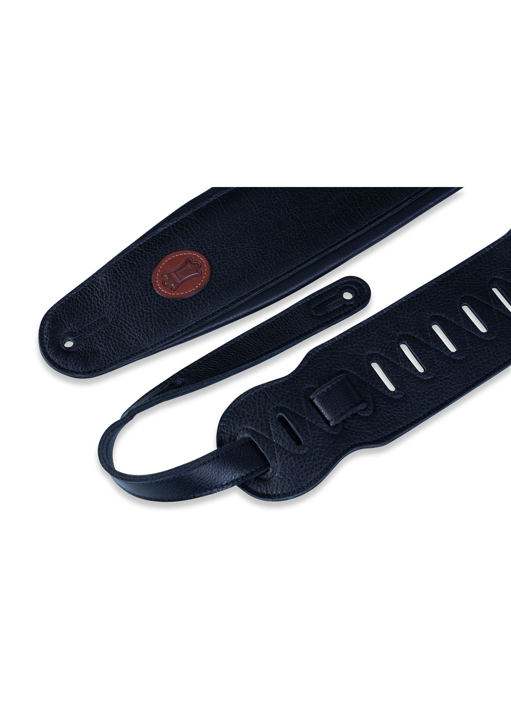 Levys Levy's MSS2-4-BLK 4.5" Garment Leather w/ Heavy Padding Bass Strap,  Black