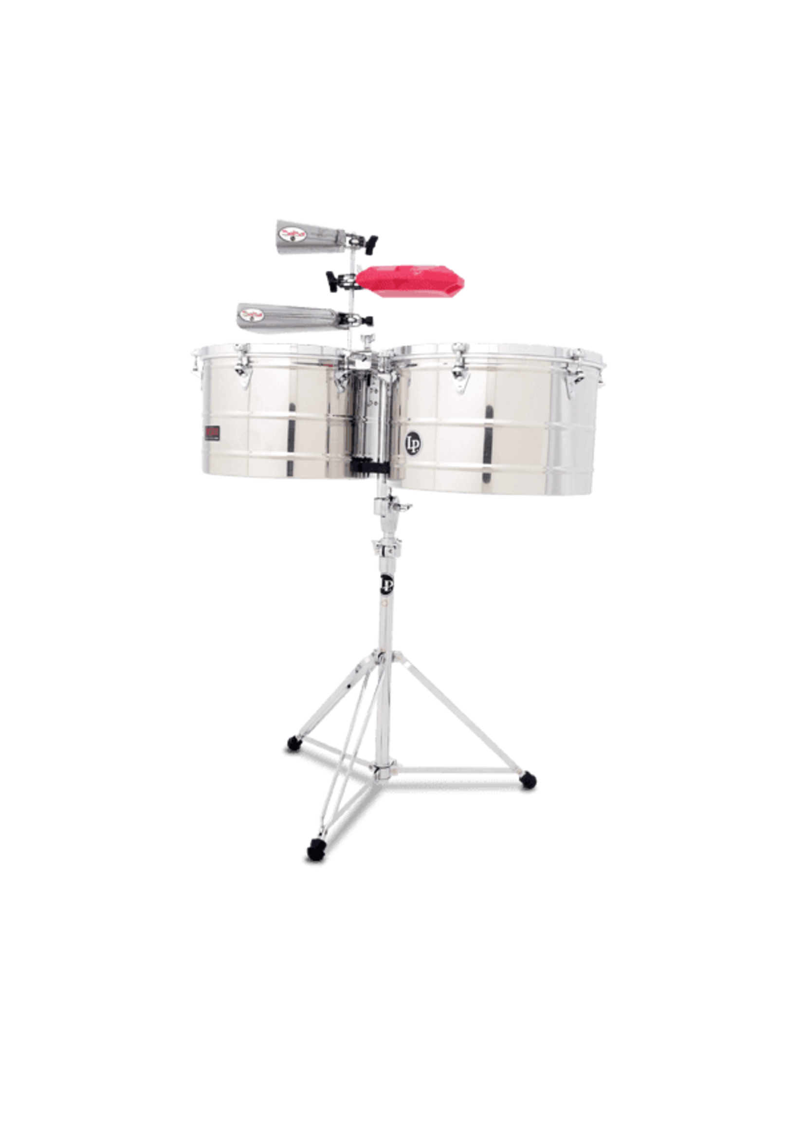 Latin Percussion Latin Percussion LP1516-S Prestige Thunder Timbales  15” and 16” With Deep Shell Stainless Steel