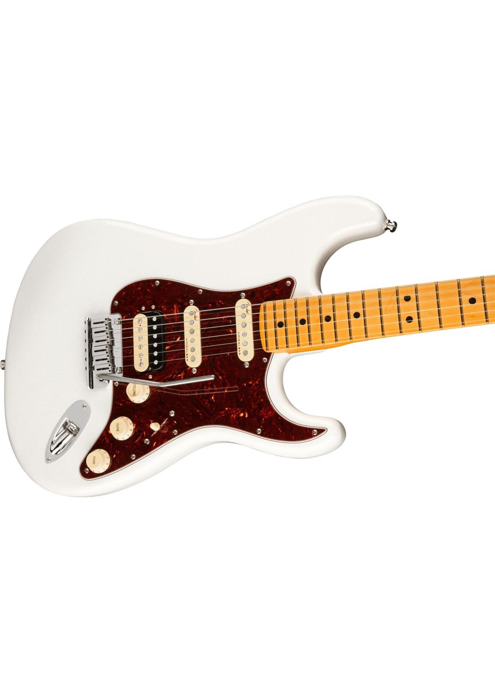 Fender Fender 0118022781 American Ultra Stratocaster HSS, Maple Fingerboard, Arctic Pearl