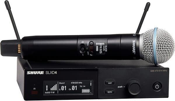 Shure SLXD24/B58-G58 Beta 58A Handheld Vocal Wireless System Band