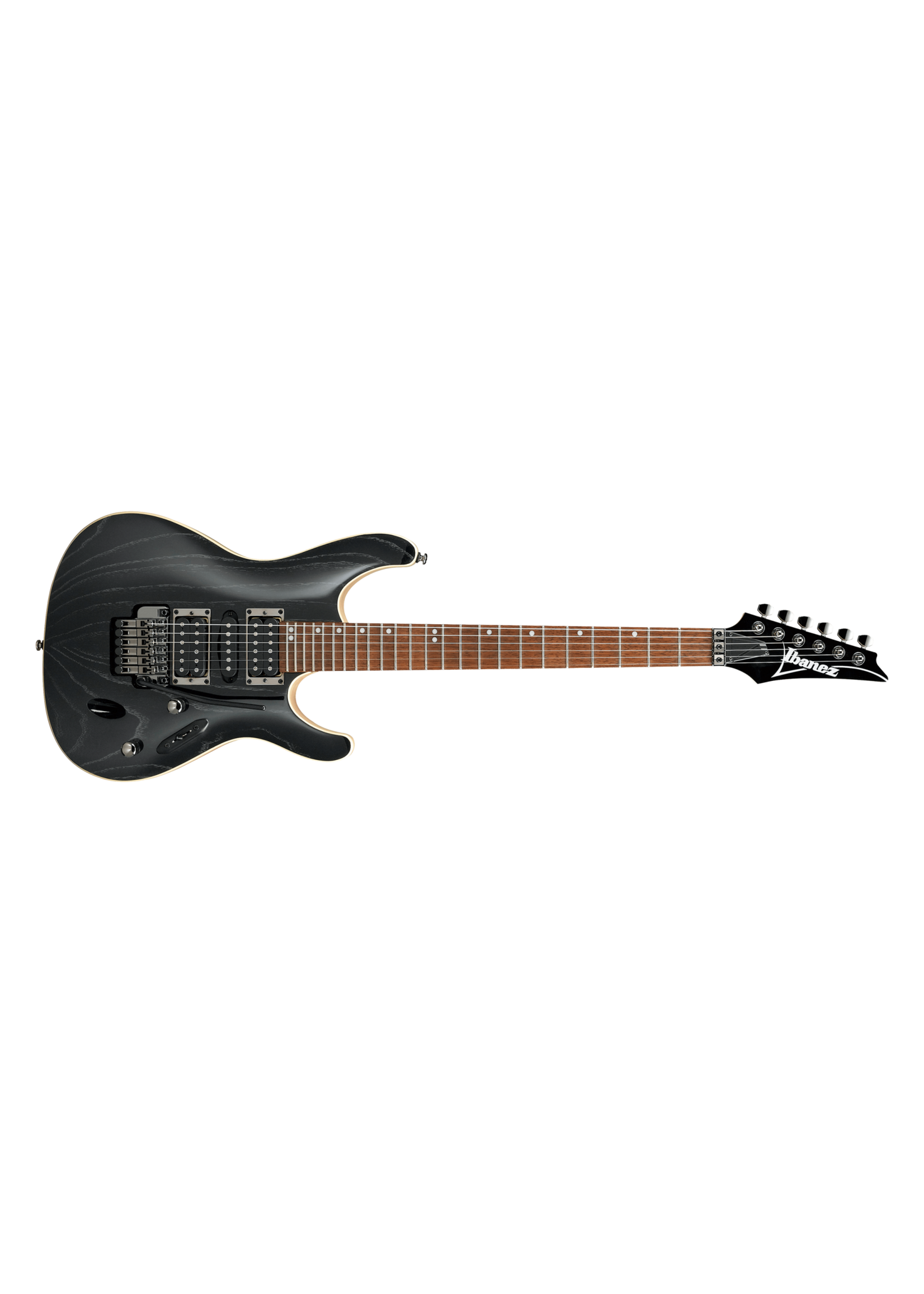Ibanez Ibanez S570AHSWK 6-String Electric Guitar, Silver Wave Black