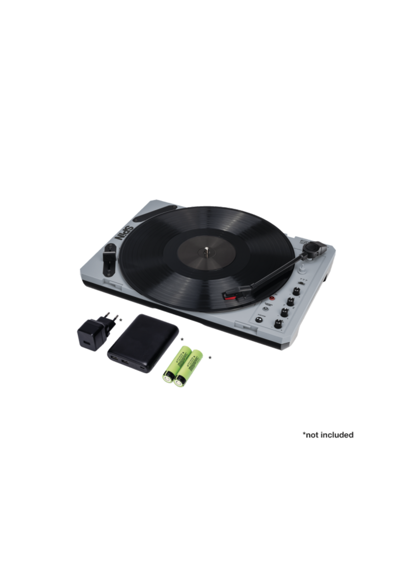 Reloop Reloop SPIN Portable DJ Turntable w/ Bluetooth, USB Recording, 7'' Control Vinyl