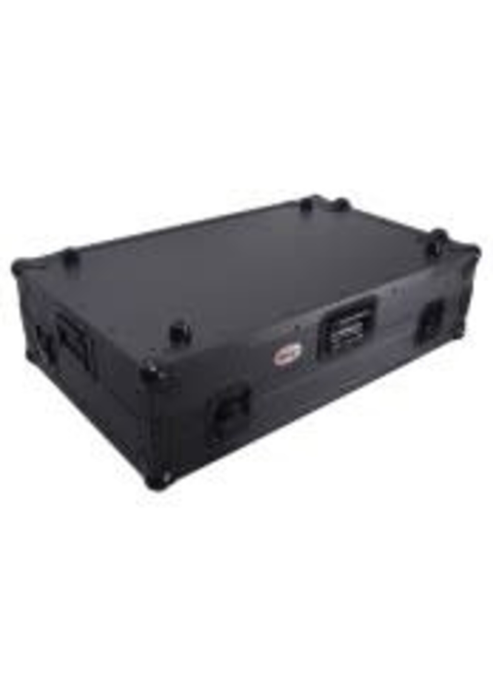 ProX ATA Flight Style Road Case For RANE Four DJ Controller with Laptop Shelf 1U Rack Space LED and Wheels - Black Finish