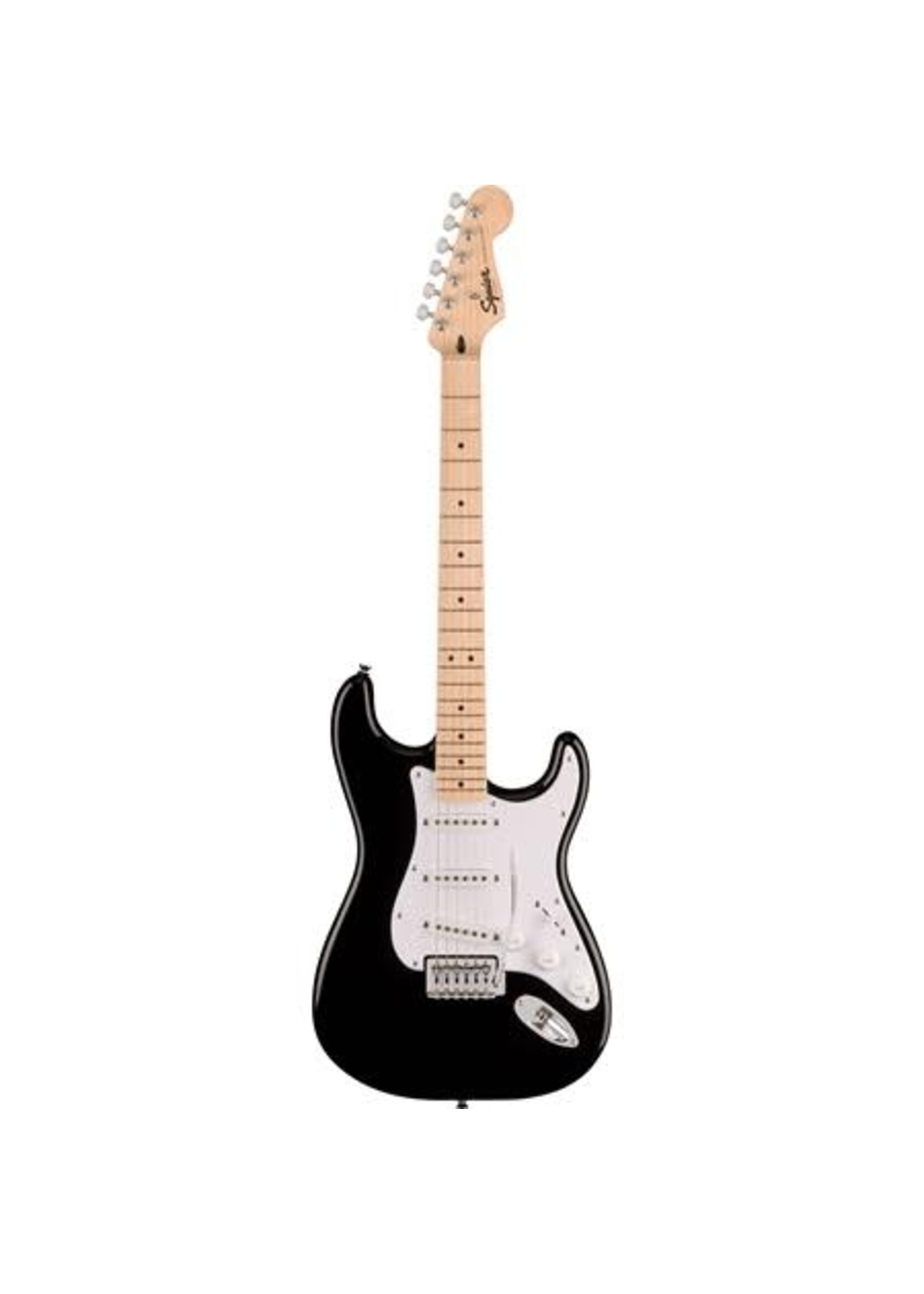 Squier Squier 0373152506 Sonic Stratocaster, Maple Fingerboard, White Pickguard, Black