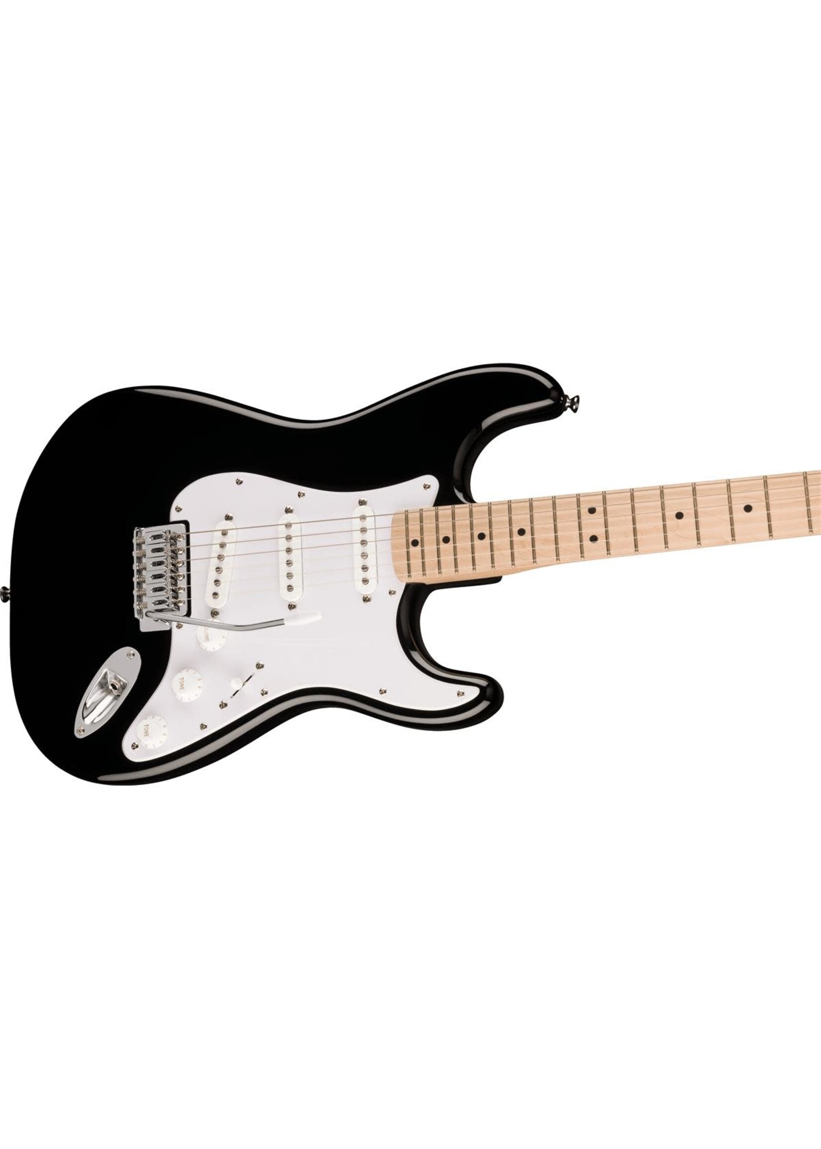 Squier Squier 0373152506 Sonic Stratocaster, Maple Fingerboard, White Pickguard, Black