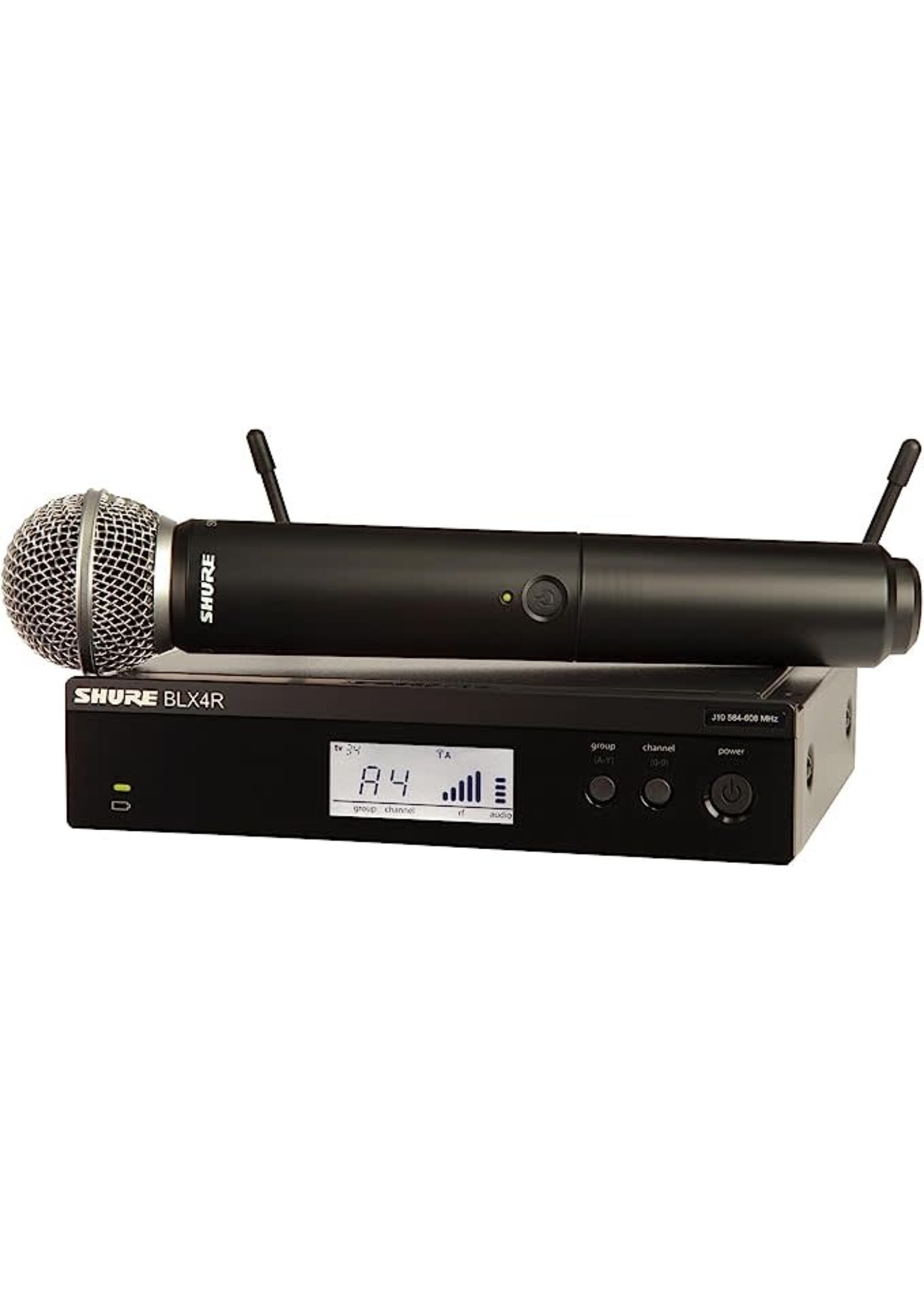 Shure Shure BLX24R/SM58-H9 Wireless System with Rackmountable Receiver & SM58 Microphone Capsule, Band H9