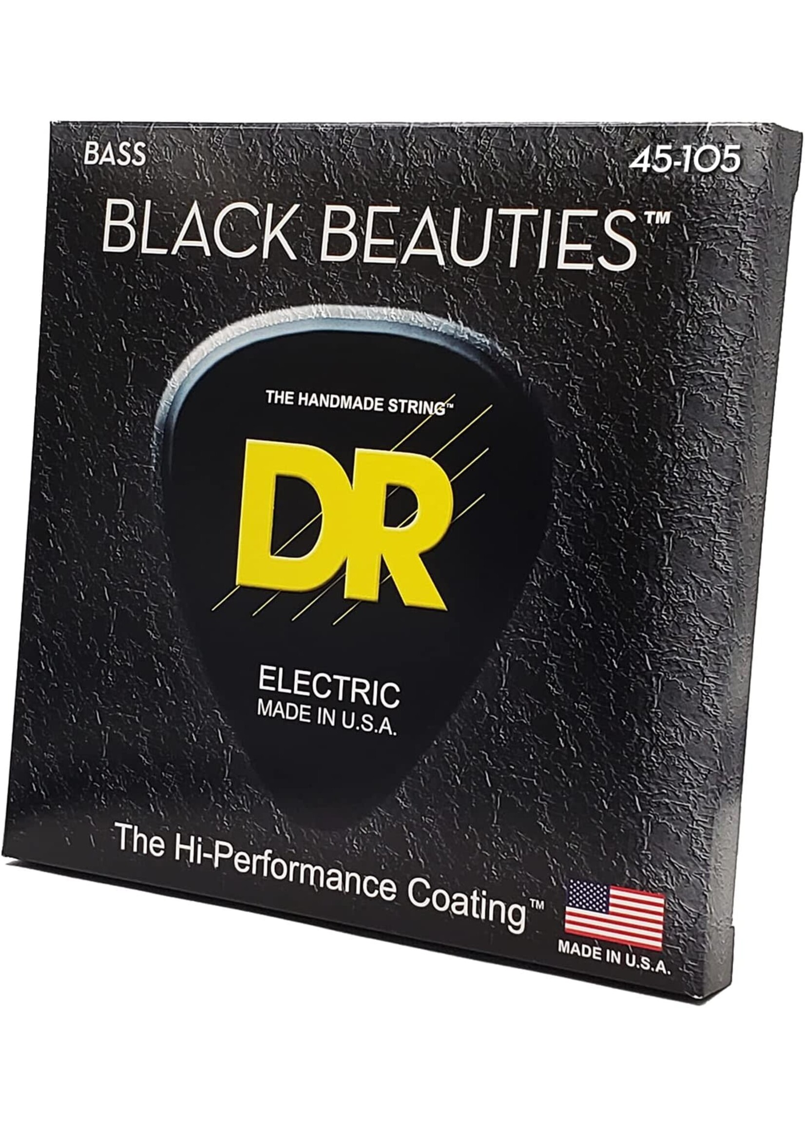 DR DR Strings BKB-45 Black Beauty Coated 4 String Bass Strings, 45-105 Gauge