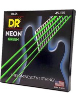 DR DR Strings NGB-45 Hi-Def Neon Green K3 Coated Bass Guitar Strings 45-105