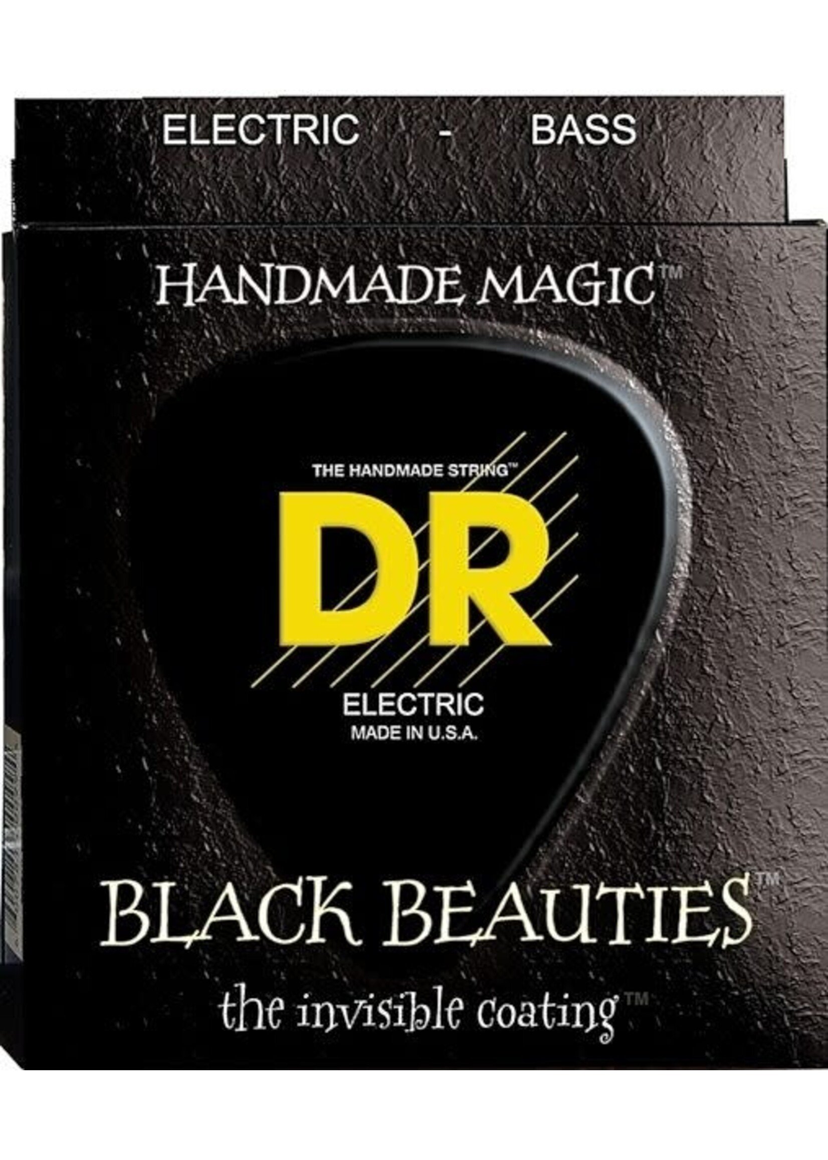 DR DR Strings BKB5-45 Black Beauties Black Colored Bass Strings 5-String, Medium 45-125 Gauge