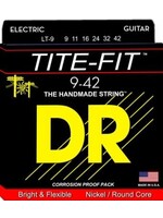 DR DR LT-9 Tite-Fit Compression Wound Lite Electric Guitar Strings, 9-42 Gauge