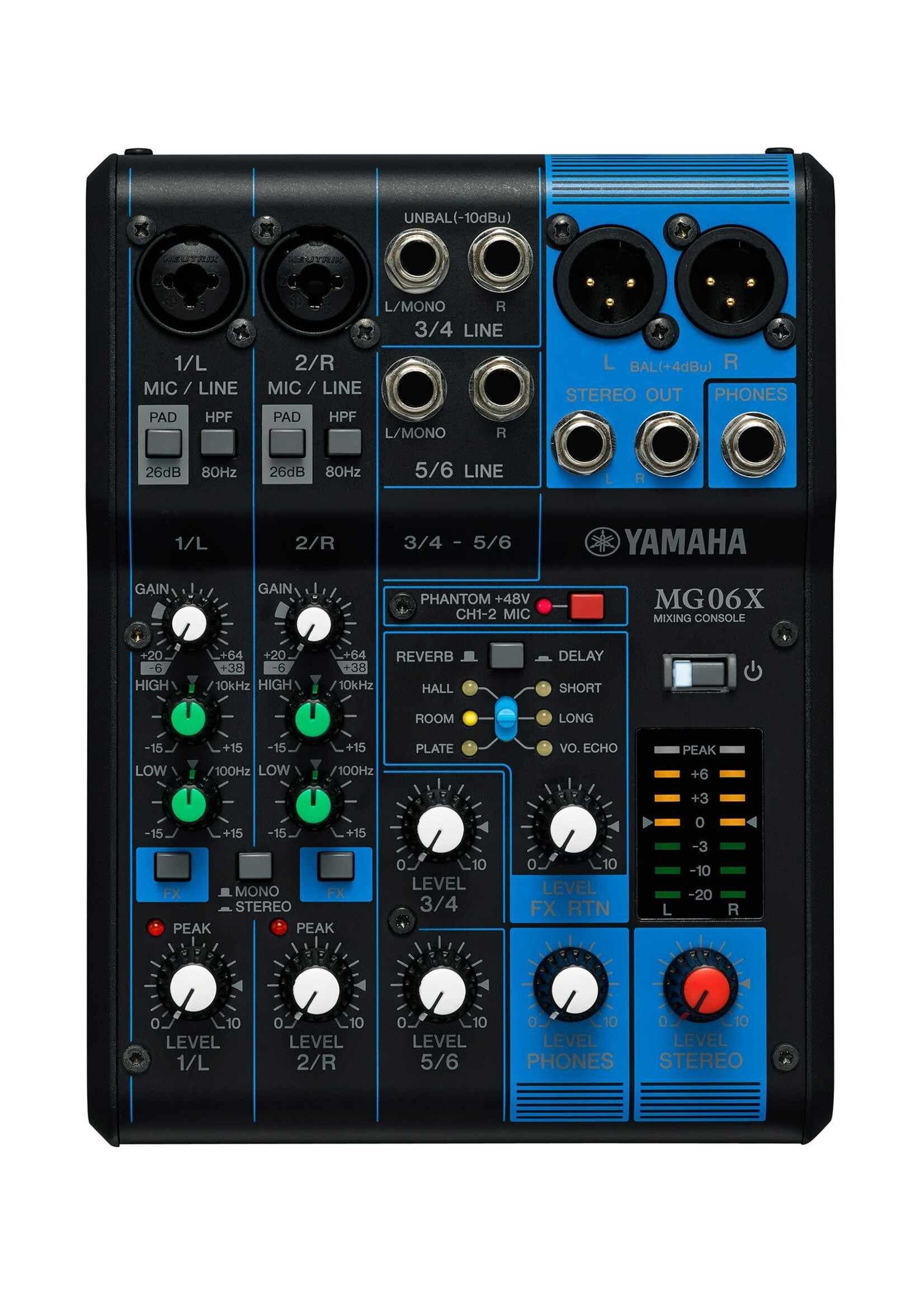 Yamaha Yamaha MG06X 6-input Stereo Mixer w/ Effects