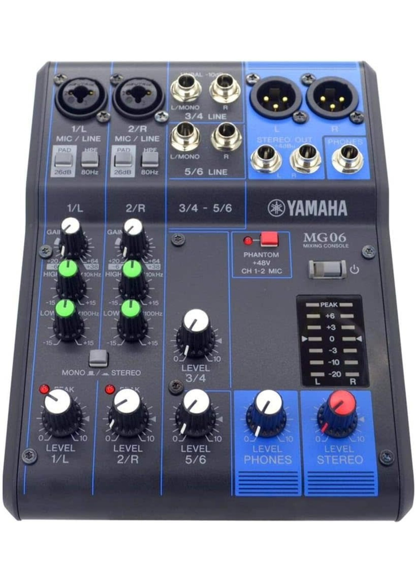 Yamaha Yamaha MG06 6-Input Stereo Mixer