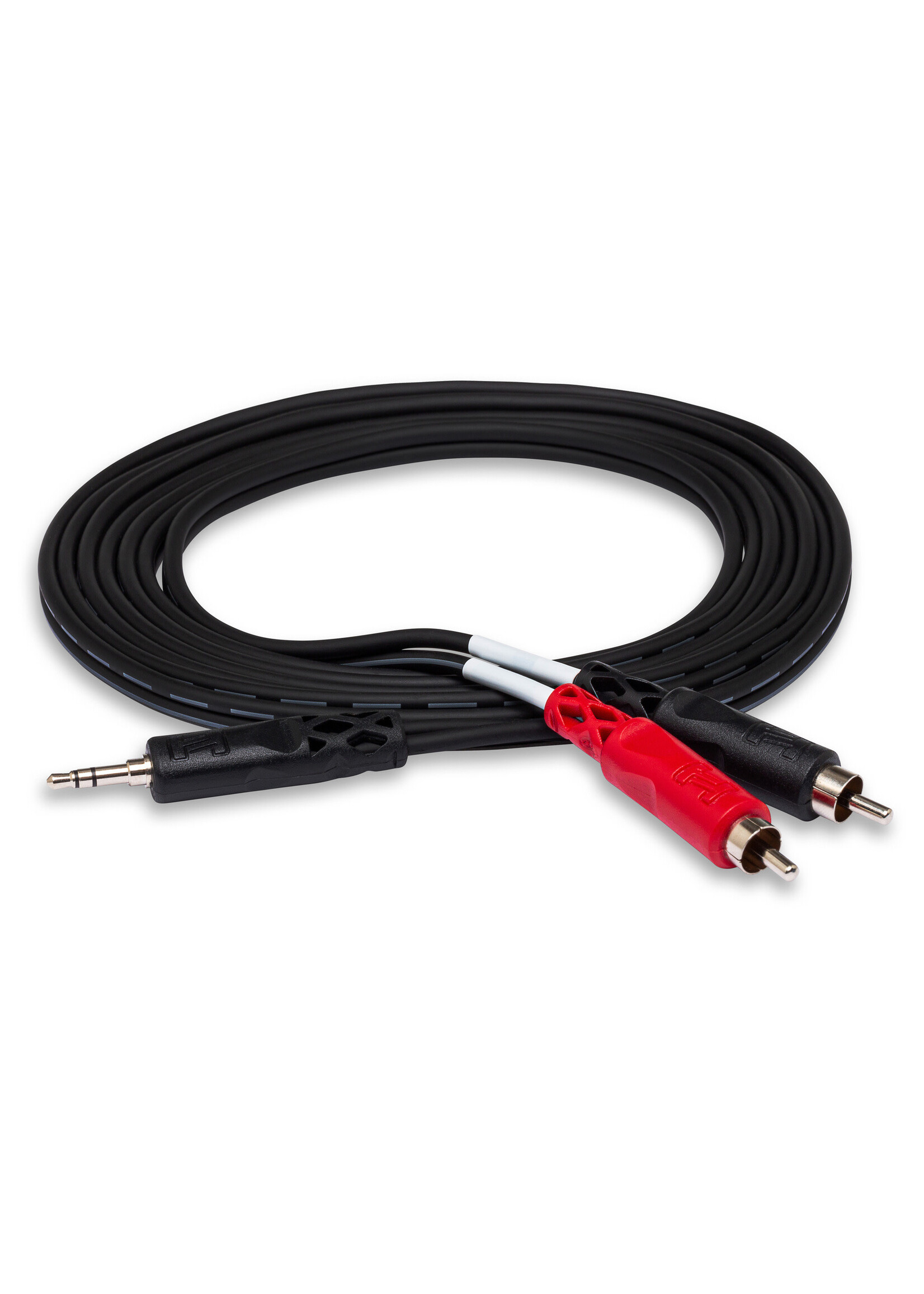 Hosa Hosa CMR-203 3.5mm to RCA Stereo Breakout Cable, 3'