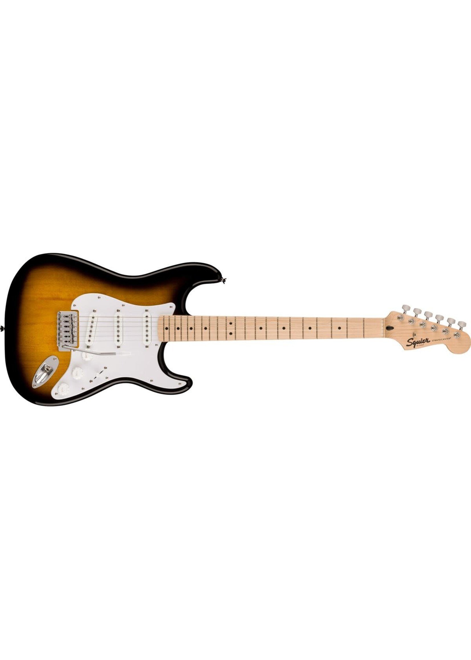 Squier Squier Sonic Stratocaster, Maple Fingerboard, White Pickguard, 2-Color