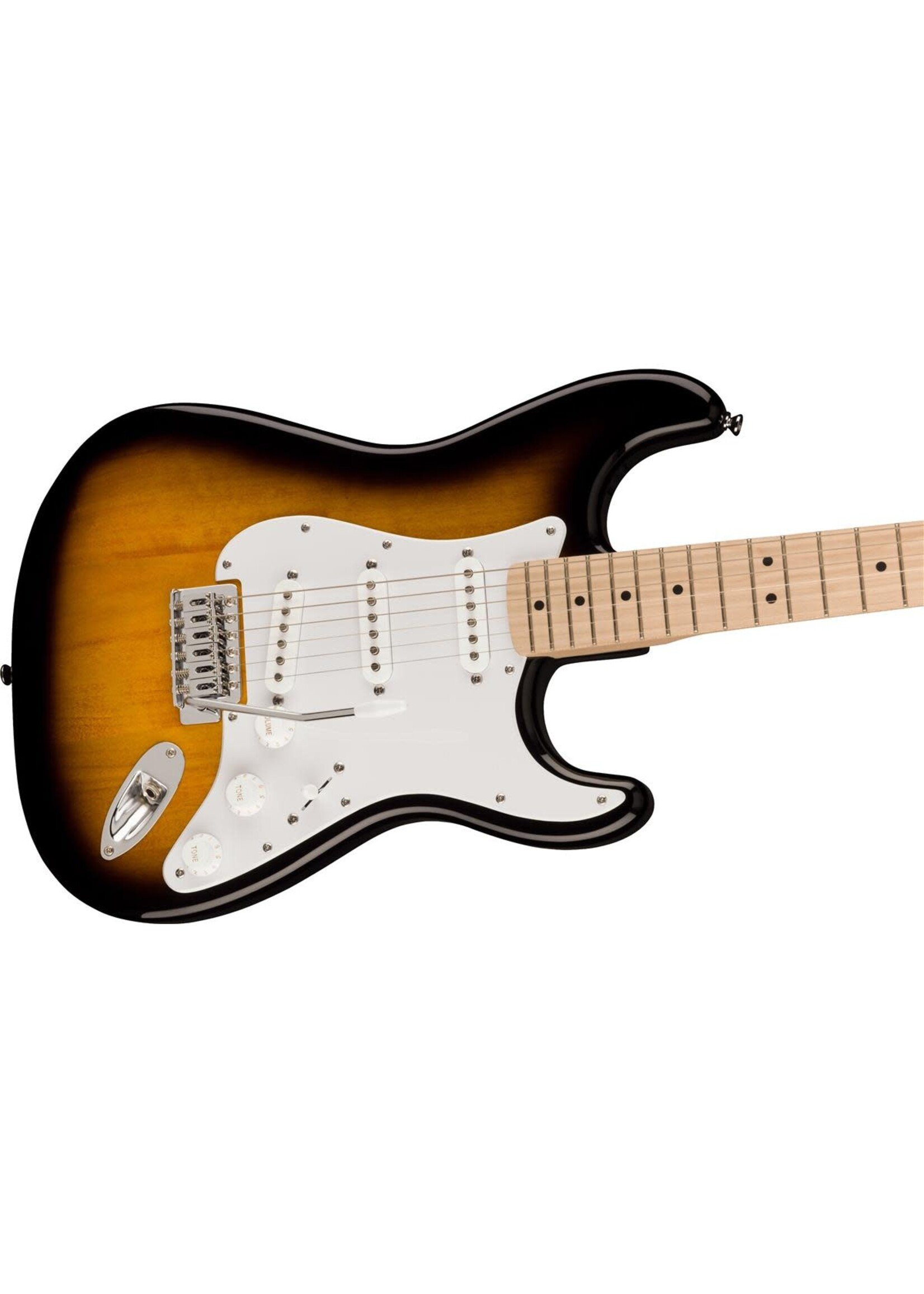 Squier Squier Sonic Stratocaster, Maple Fingerboard, White Pickguard, 2-Color