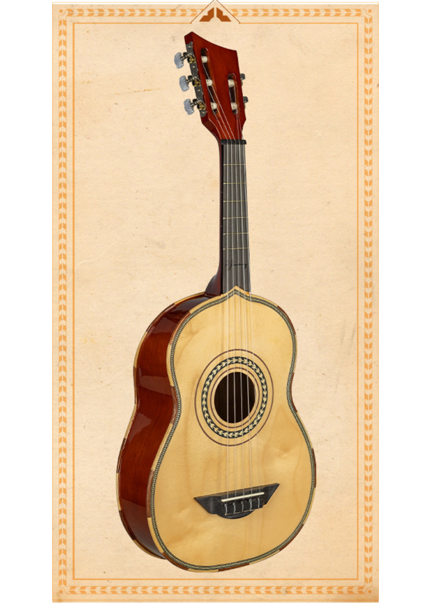 H. Jimenez H. Jimenez LV2 El Quetzal Vihuela  (Beautiful songbird) Acoustic with Bag