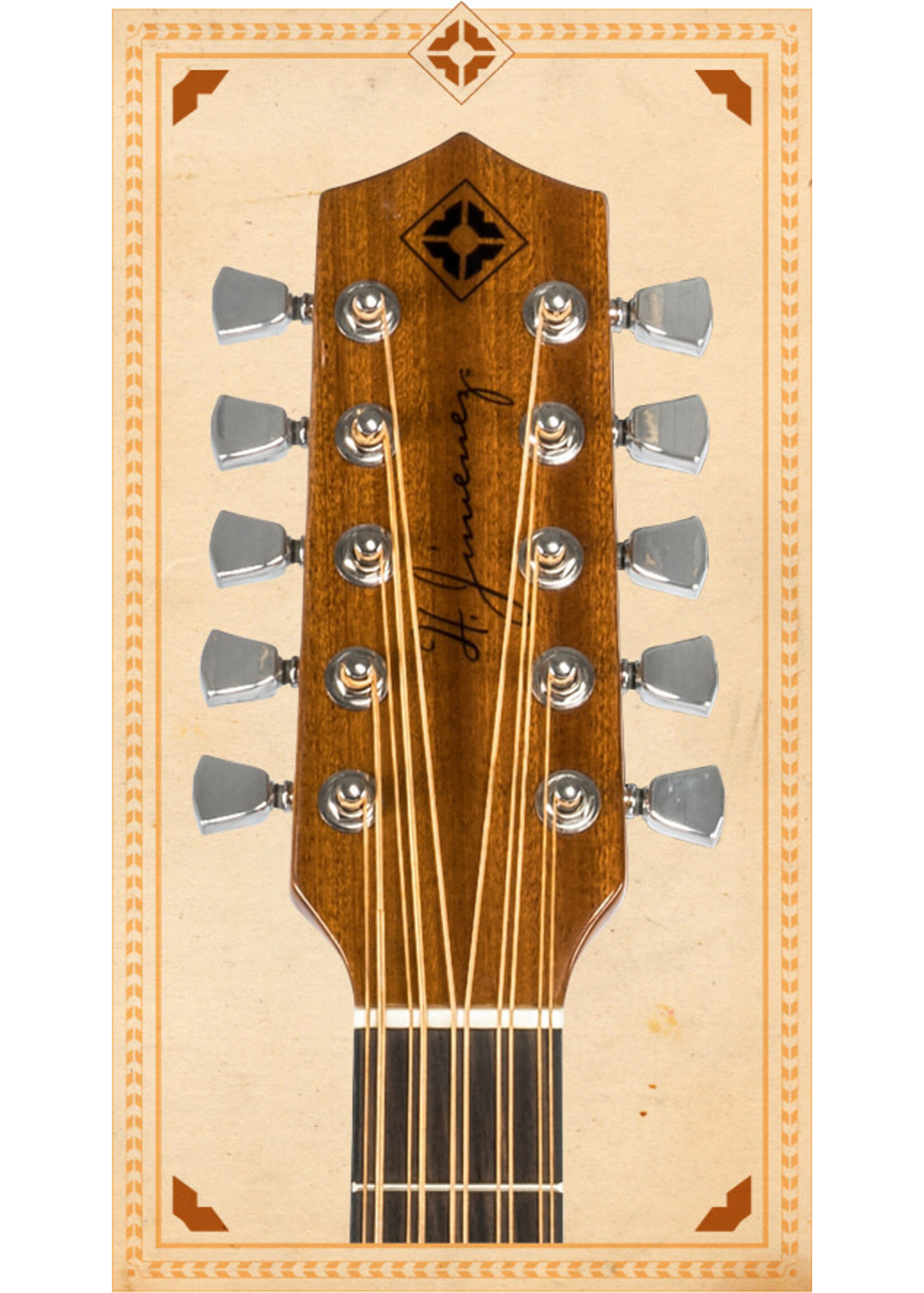 H. Jimenez H. Jimenez LBQ4EBT Acoustic-Electric Bajo Quinto, Black