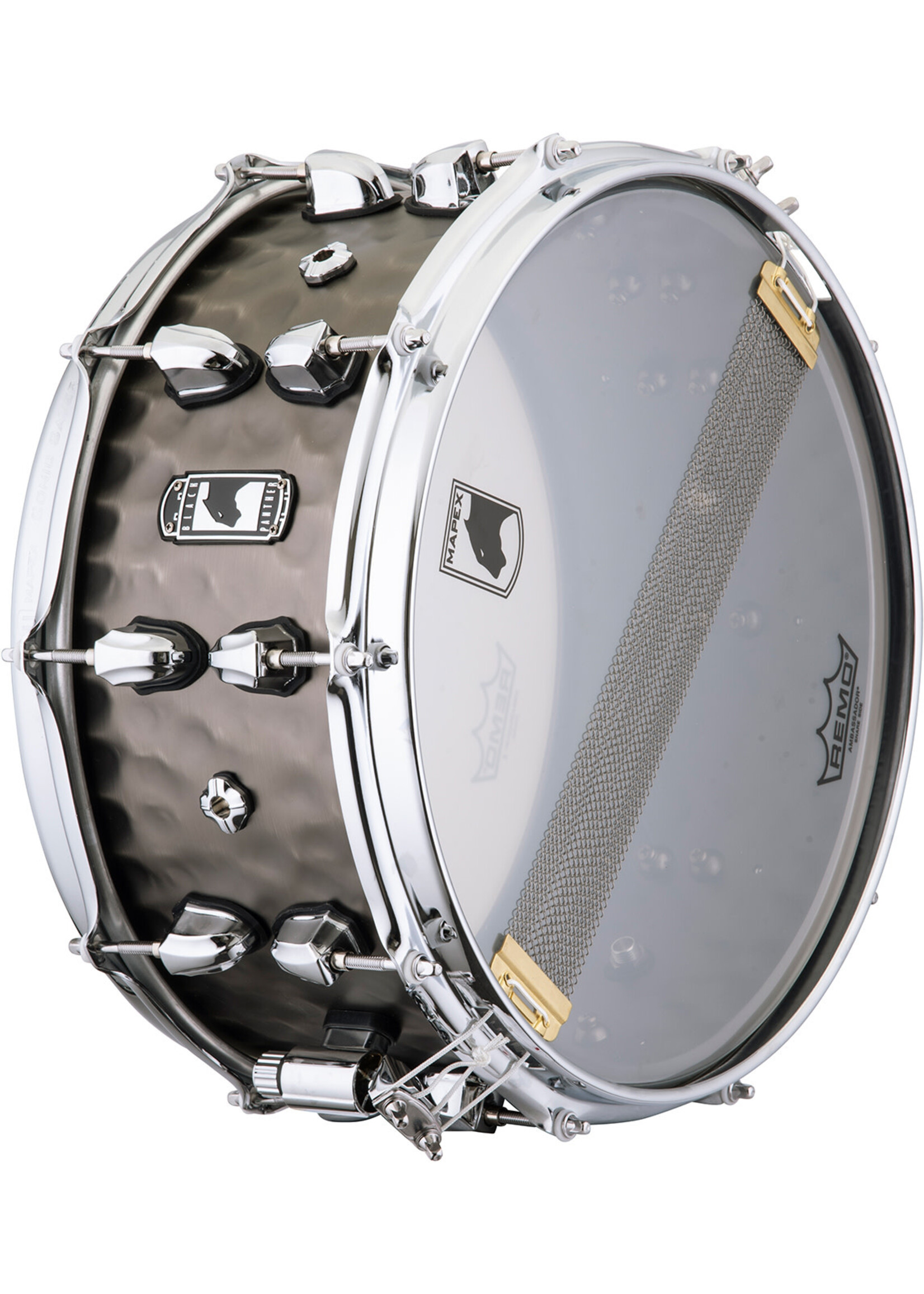 Mapex Mapex BPNBR465HCN  Black Panther Persuader 14 x 6.5 Snare Drum, Hammered Brass