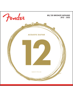 Fender Fender 0730070403 80/20 Bronze Acoustic Strings, Ball End, 70L .012-.052 Gauge