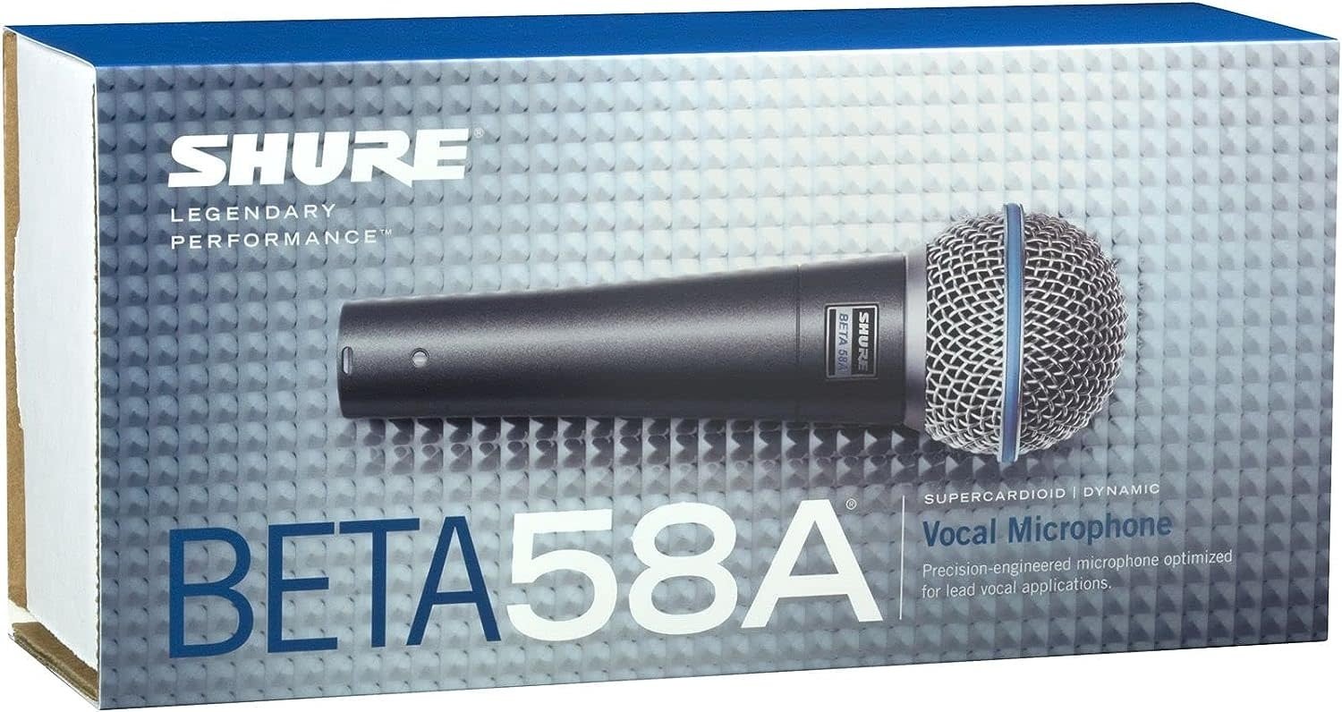 Shure BETA 58A Supercardioid Dynamic Vocal Microphone