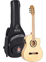 Ortega Guitars Ortega Guitars TZSM-3 6-String Nylon Guitar, Spalted Maple