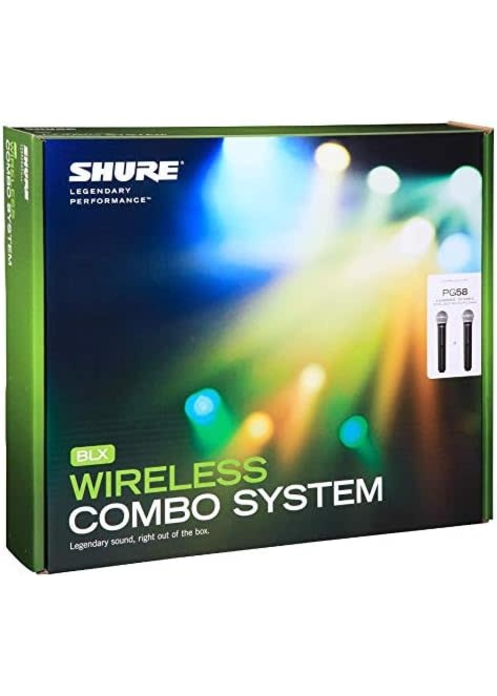 Shure Shure BLX288/PG58-J11 Dual Channel Wireless System with Two PG58 Handheld Vocal Microphones