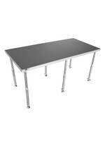ProX ProX XSQ-4X8MK3 StageQ 4x8 ft Single Portable Stage 6 Adjustable Legs 28 to 48" in.