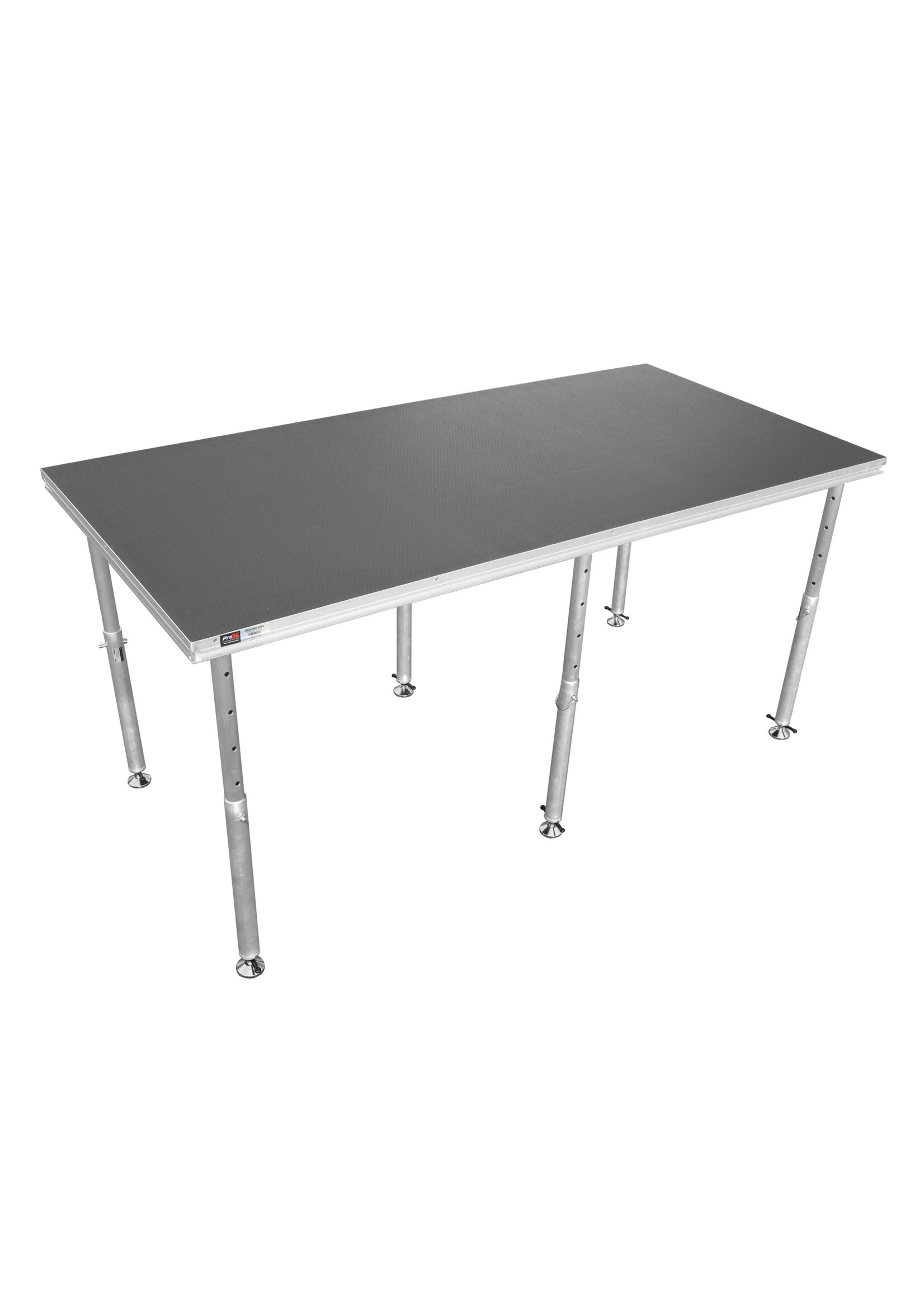 ProX ProX XSQ-4X8MK3 StageQ 4x8 ft Single Portable Stage 6 Adjustable Legs 28 to 48" in.