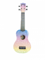 Amahi Amahi DDUK25 Amahi Soprano Ukulele w/Rainbow Glitter Design