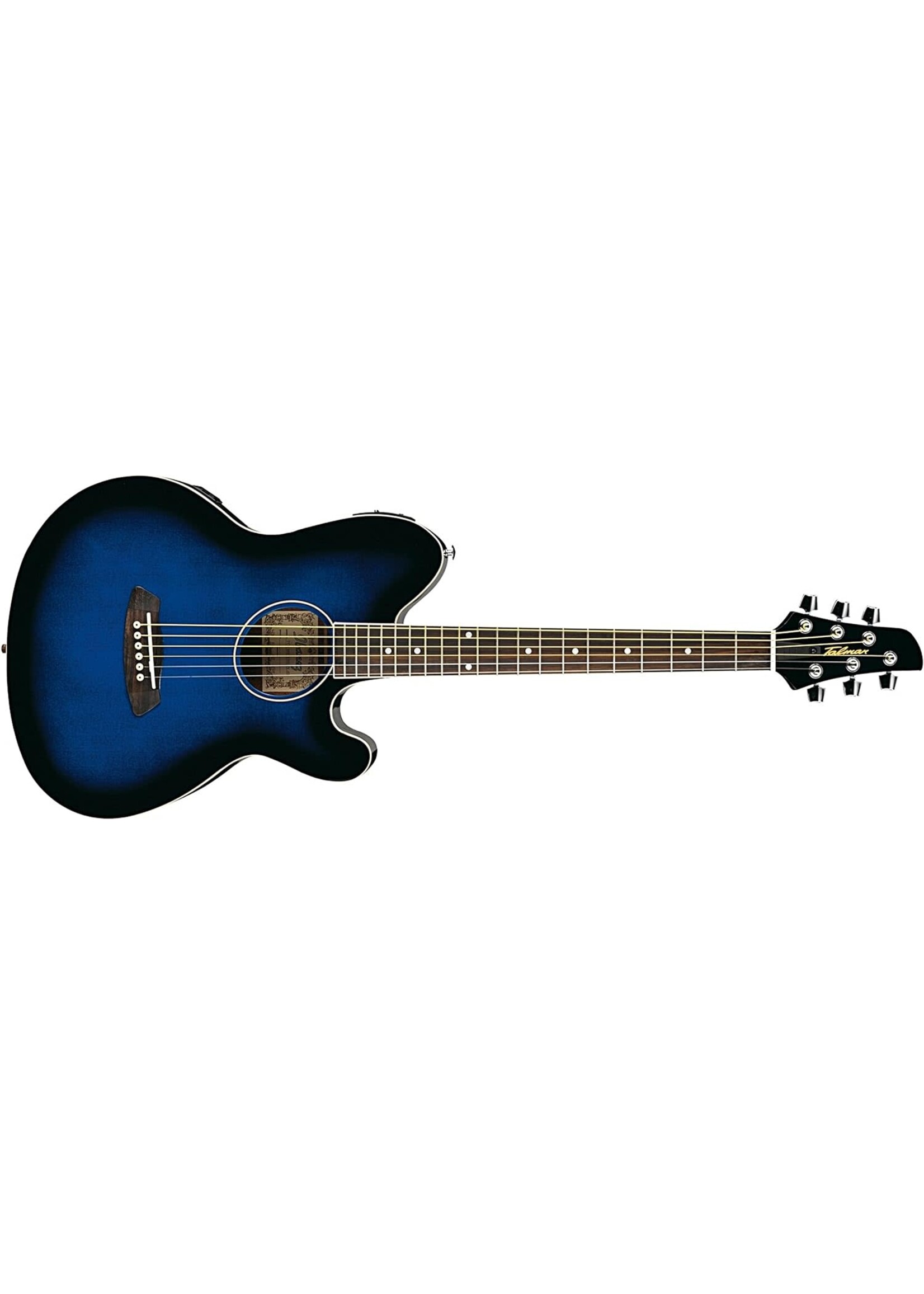 Ibanez Ibanez TCY10ETBS Acoustic-Electric Guitar, Transparent Blue Sunburst