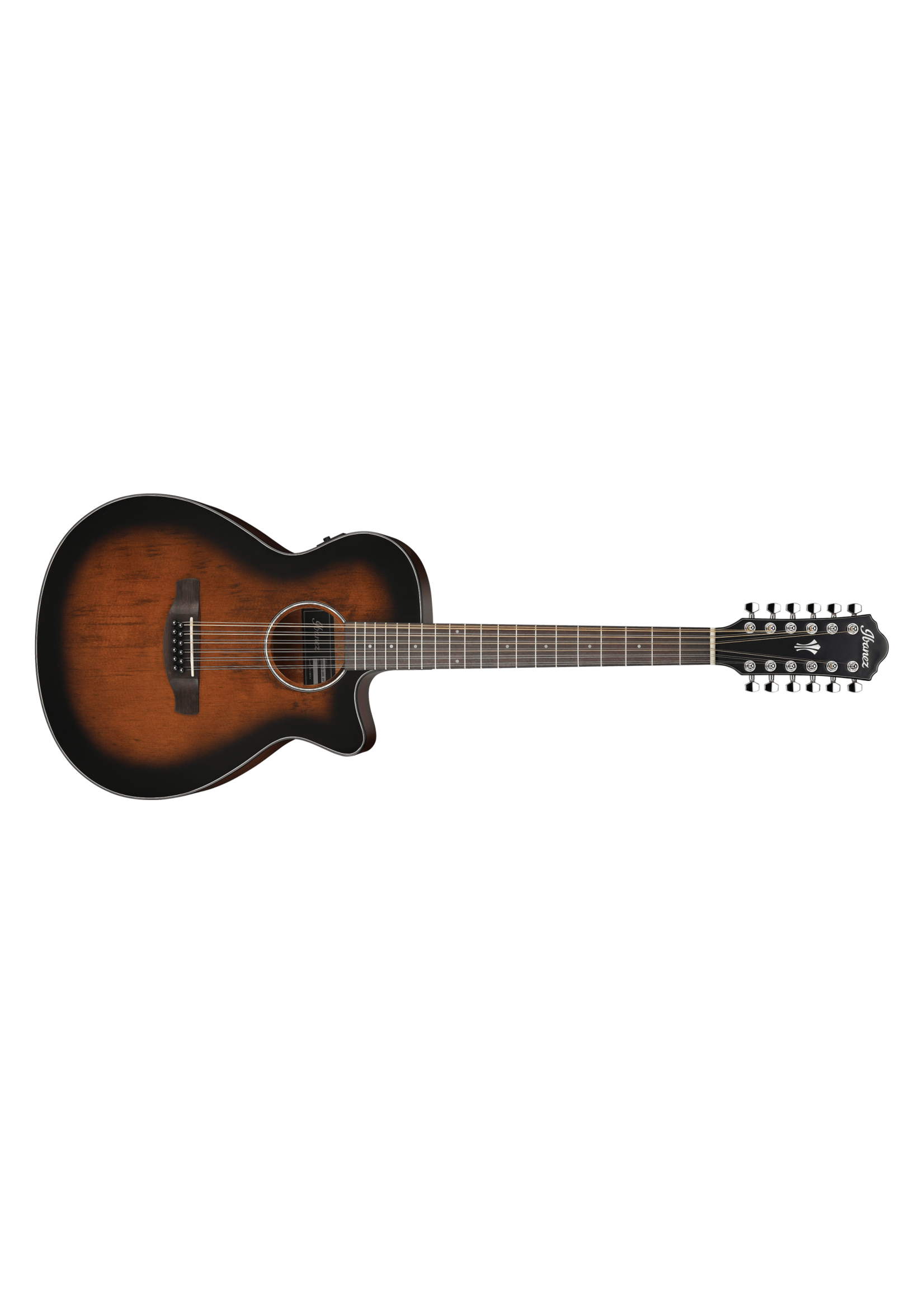 Ibanez Ibanez AEG5012DVH 12 String Acoustic Electric Guitar, Dark Violin Sunburst