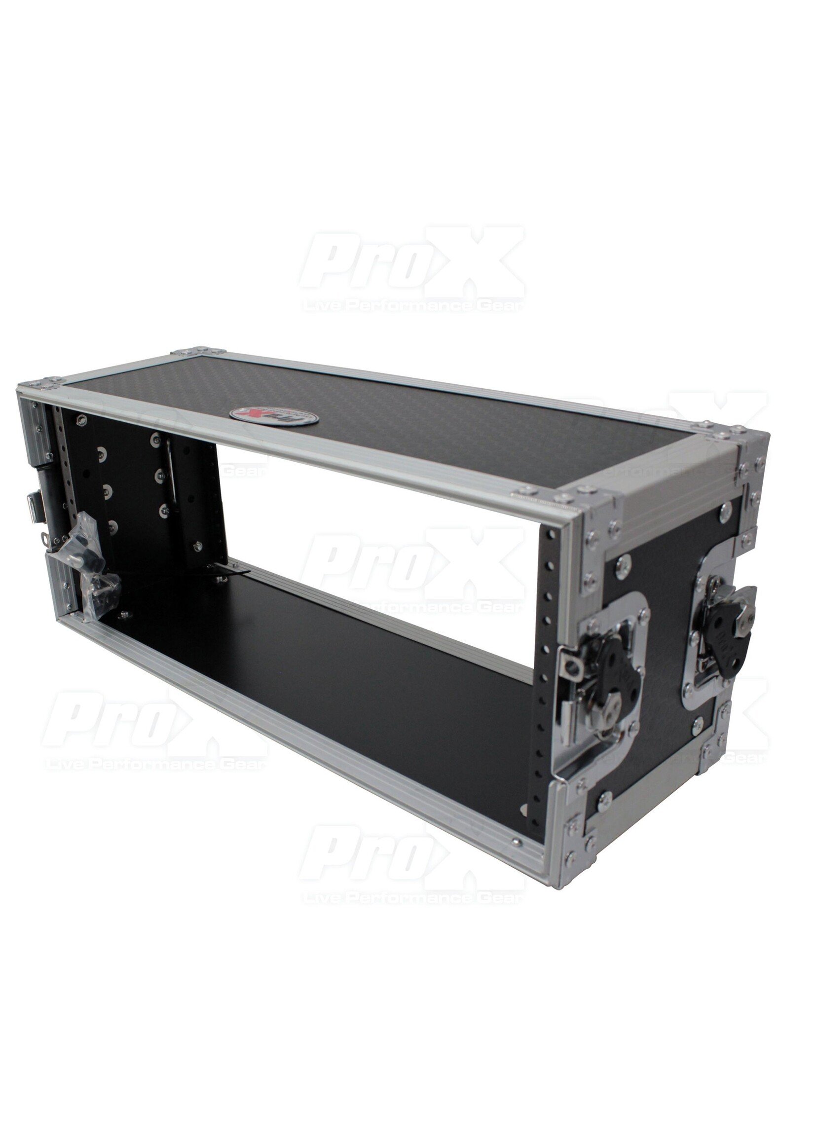 ProX ProX X-4U7D MKII Deluxe Effects Rack with Handles, 7" Deep (4 RU)