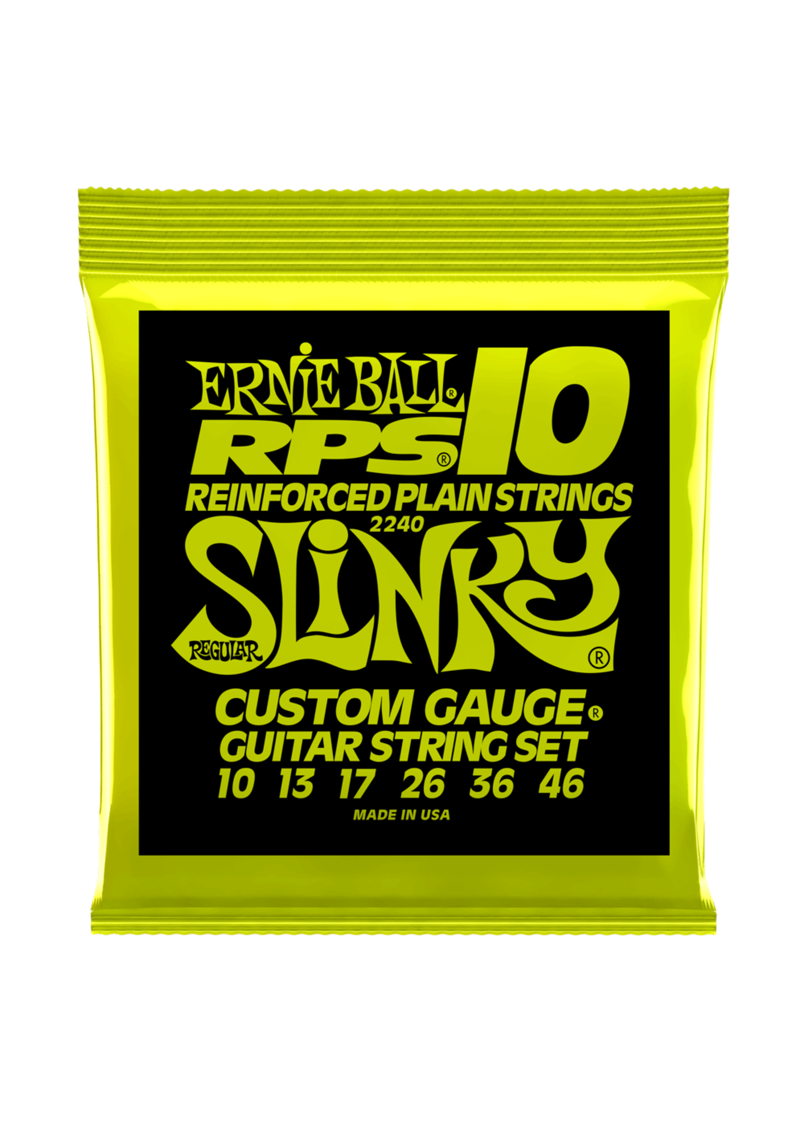 Ernie Ball Ernie Ball P02240 Regular Slinky RPS Nickel Wound Electric Guitar Strings, 10-46 Gauge