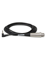 Hosa Hosa XVM-110F Camcorder Microphone Cable  XLR3F to Right angle 3.5 mm TRS  10 ft