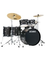 Tama Tama IE62CBOW Imperialstar 6-pc Complete Drum Set and Meinl Cymbals - Black Oak Wrap