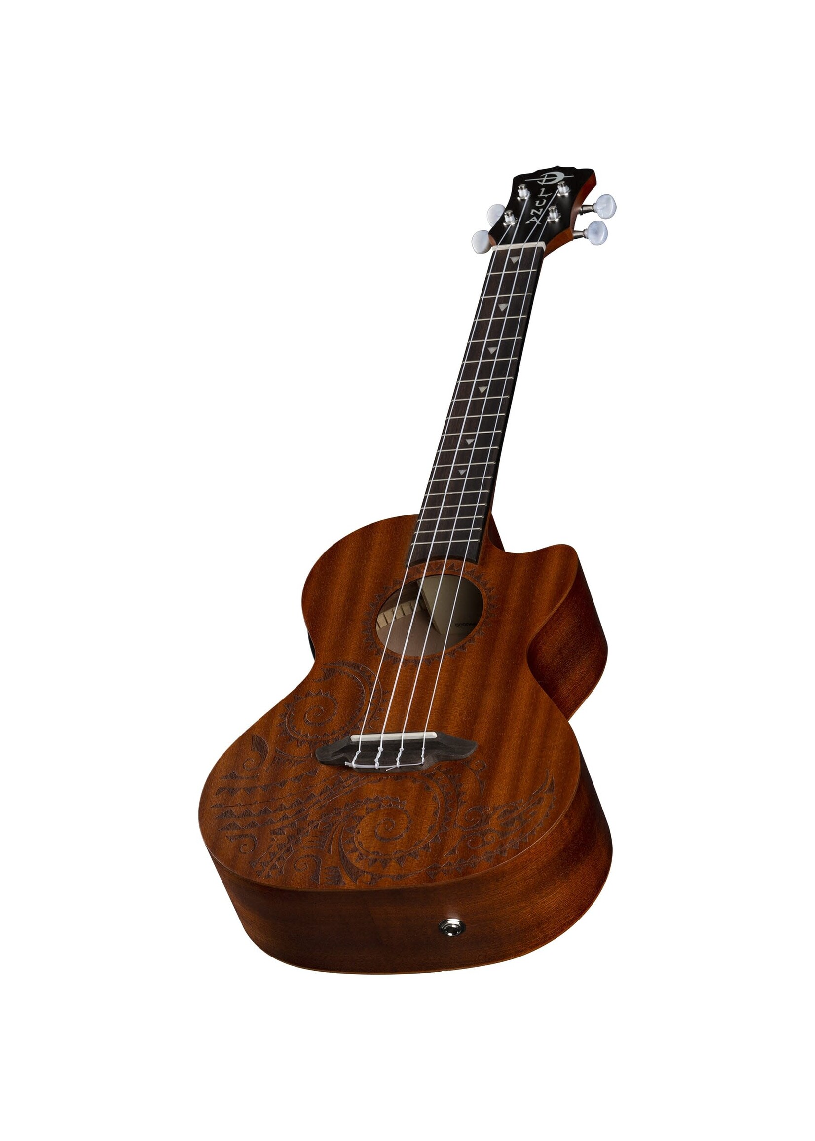 Luna Luna UKE TTN MAH EL Tattoo Mahogany W/Electronics Tenor