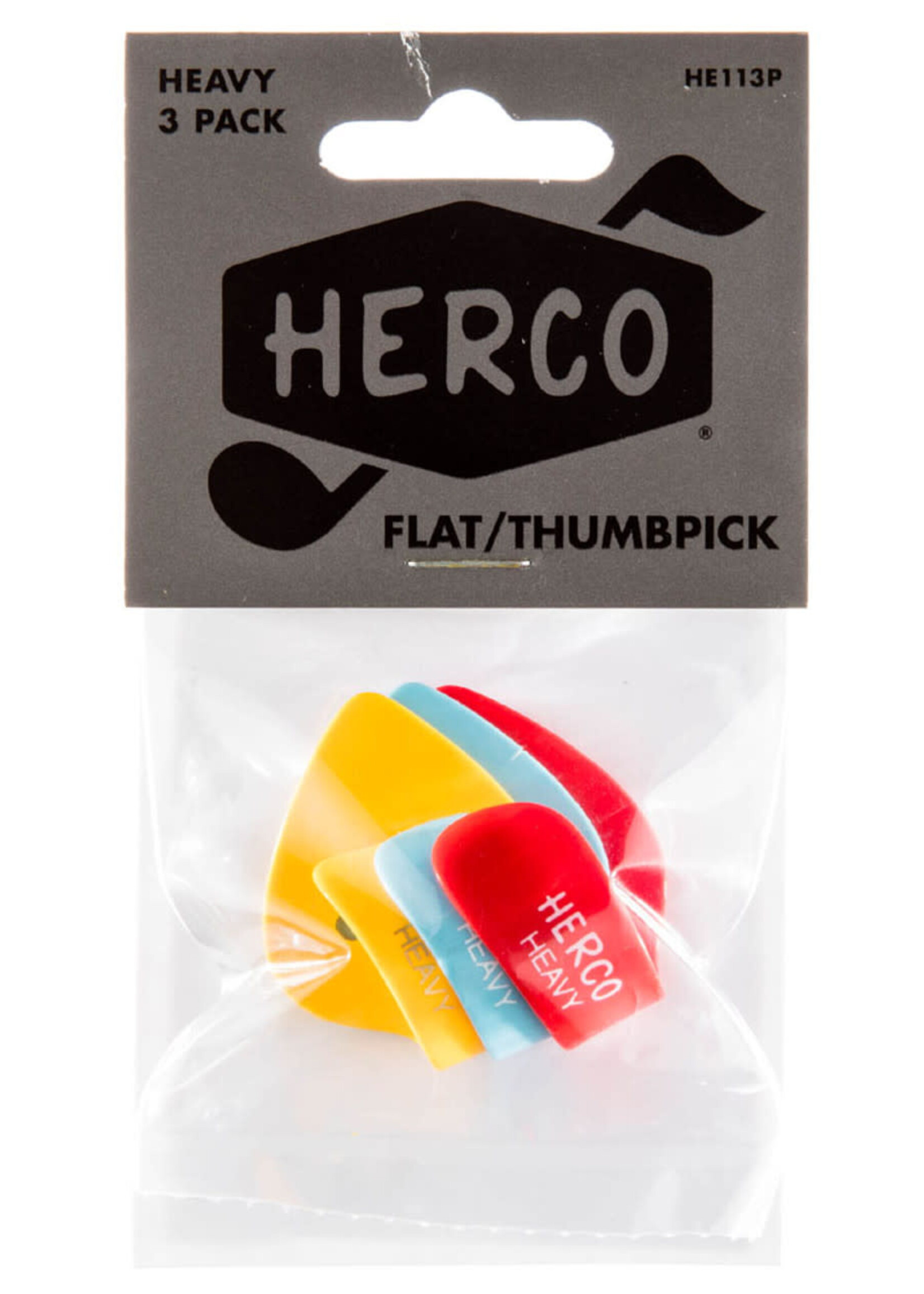 Herco Herco HE113P Heavy 3-PK Thumb/Flatpick