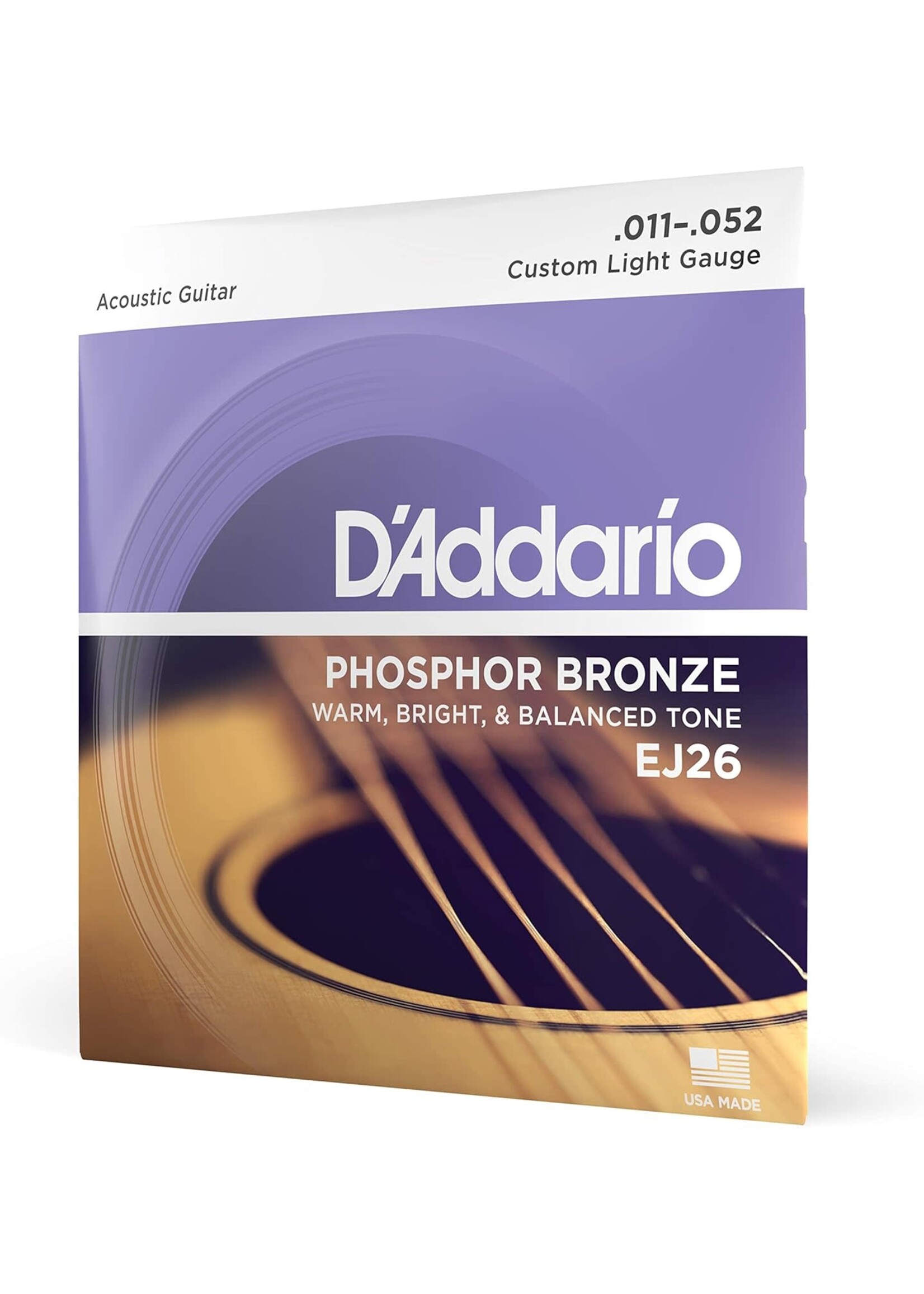 D'Addario D'Addario EJ26 Custom Light Gauge Phosphor Bronze