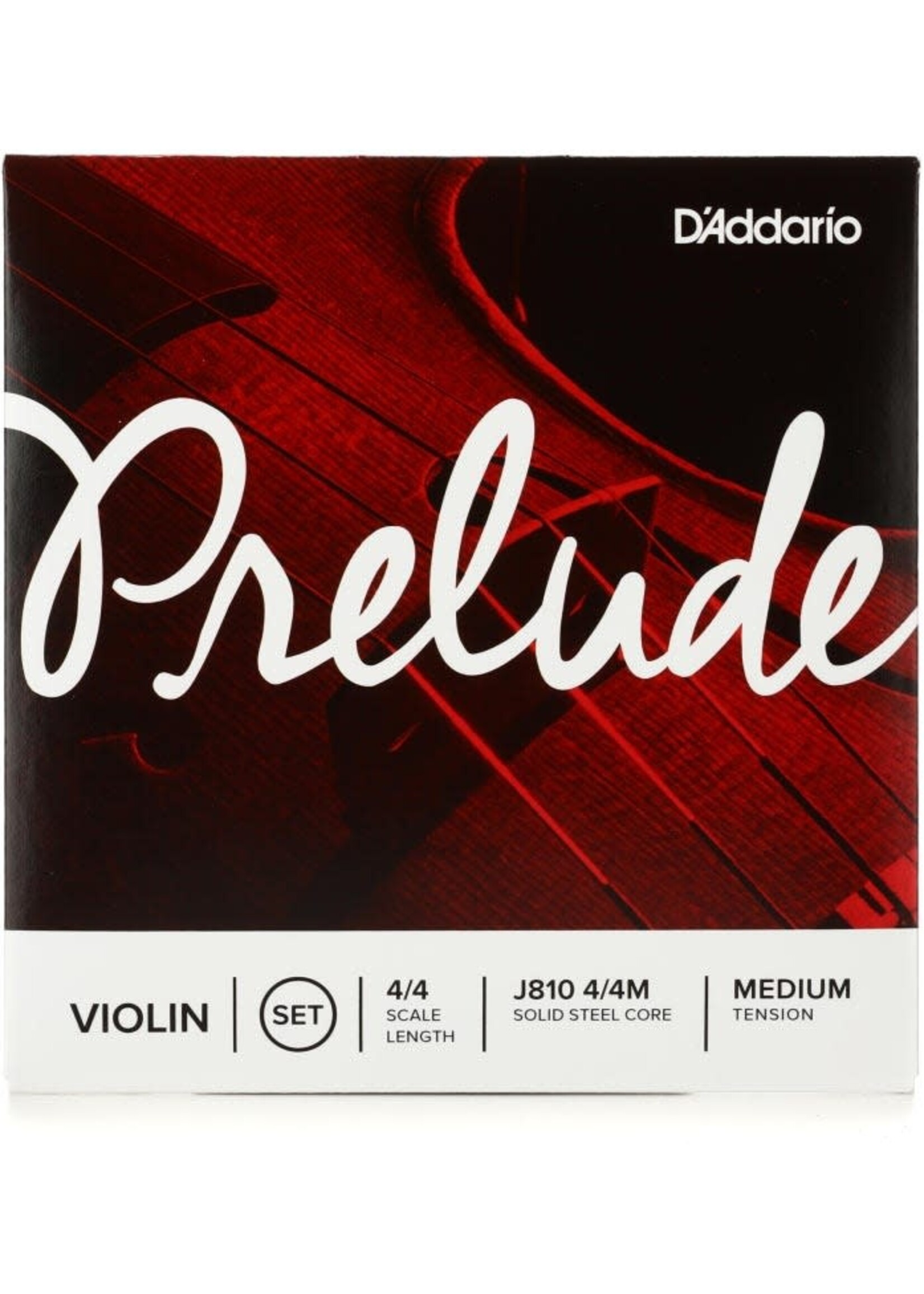 D'Addario D'Addario J810 4/4M Prelude Medium 4/4 Violin String Set