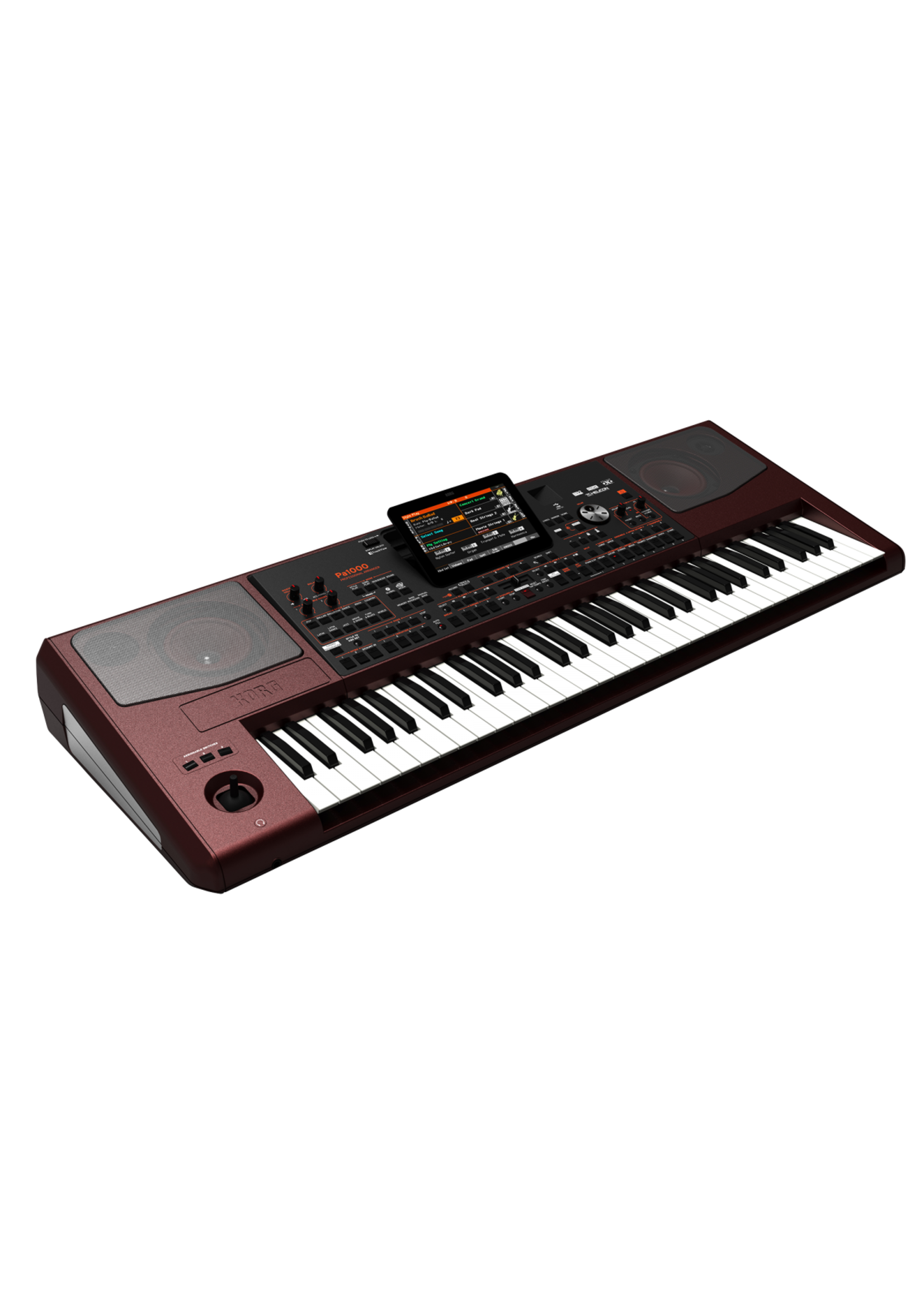 Korg Korg PA1000 61-Key Pro Arranger With Speakers, Tiltable Color Touch Screen, Tc Helicon Effects, Sampling