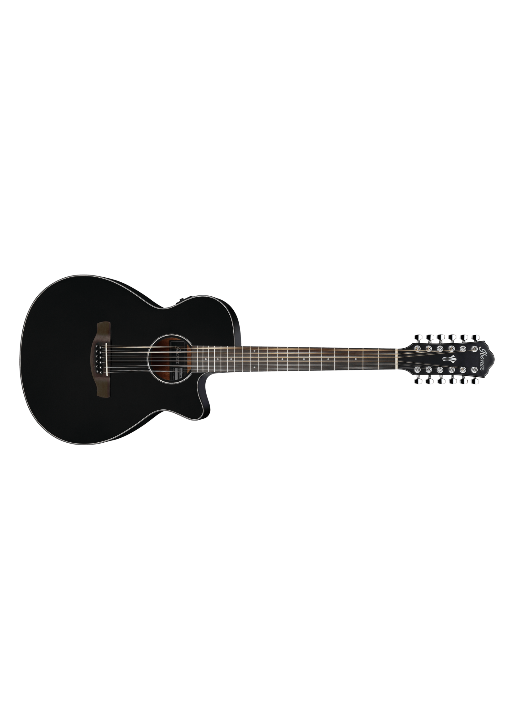 Ibanez Ibanez AEG5012BK 12-String Acoustic-Electric Guitar, Black