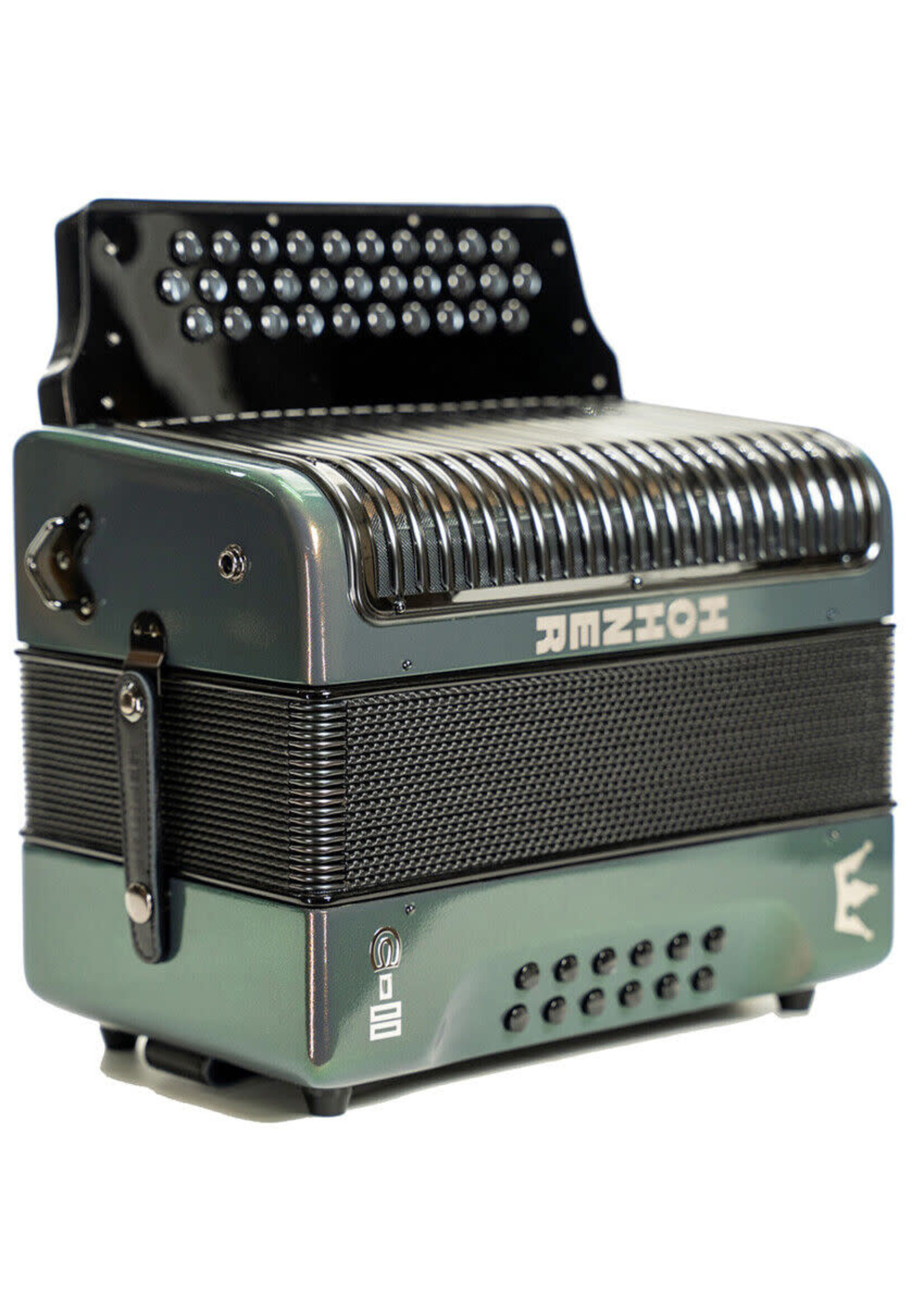 Hohner Hohner C-II FBbEb GRTG Diatonic Button Accordion - Green To Gold