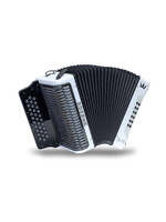 Hohner Hohner C-II GCF WHRB Diatonic Button Accordion White Rainbow