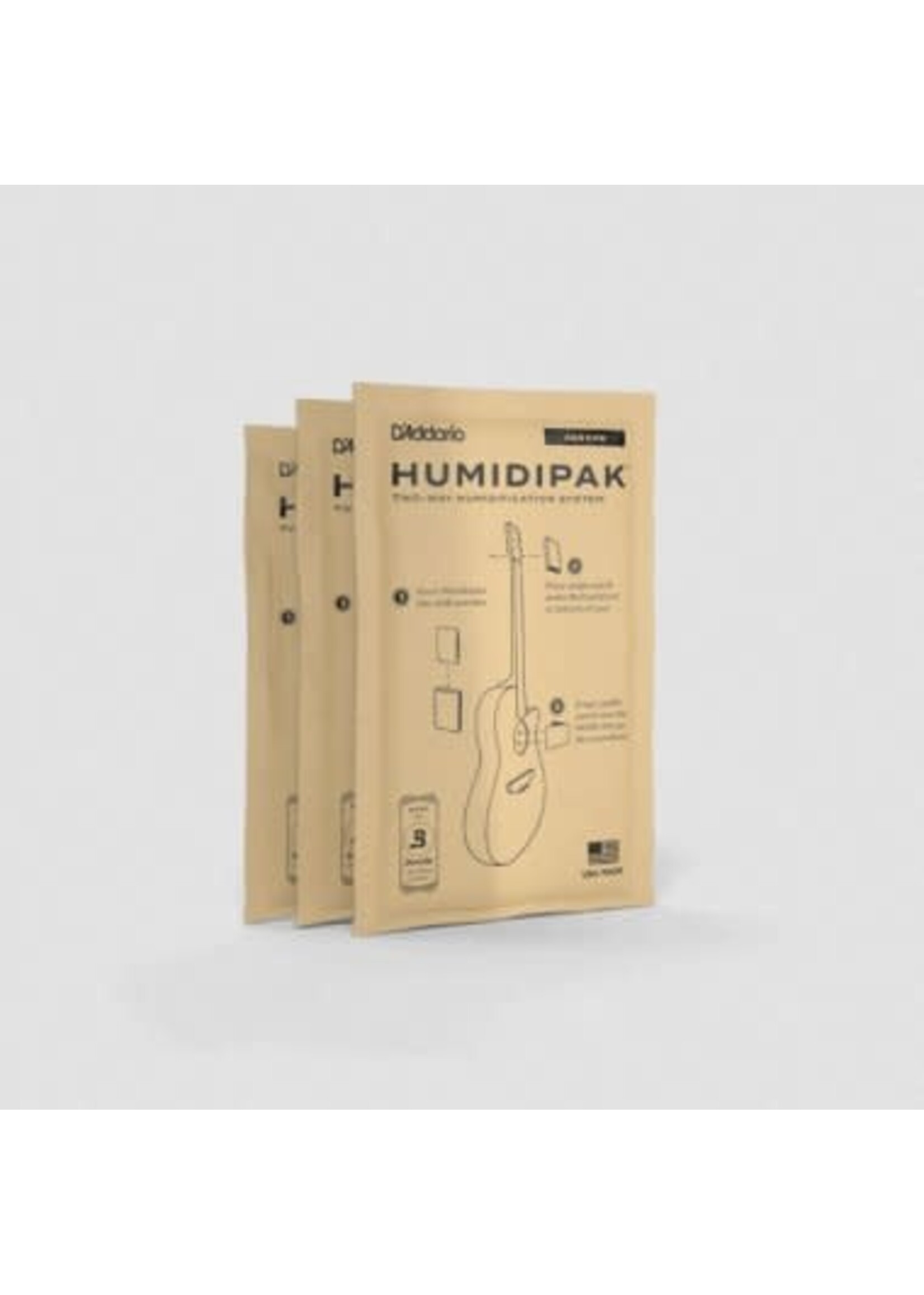 D'Addario D'Addario PW-HPAP-03 Humidipak Absorb Replacement Packs 3-Pack