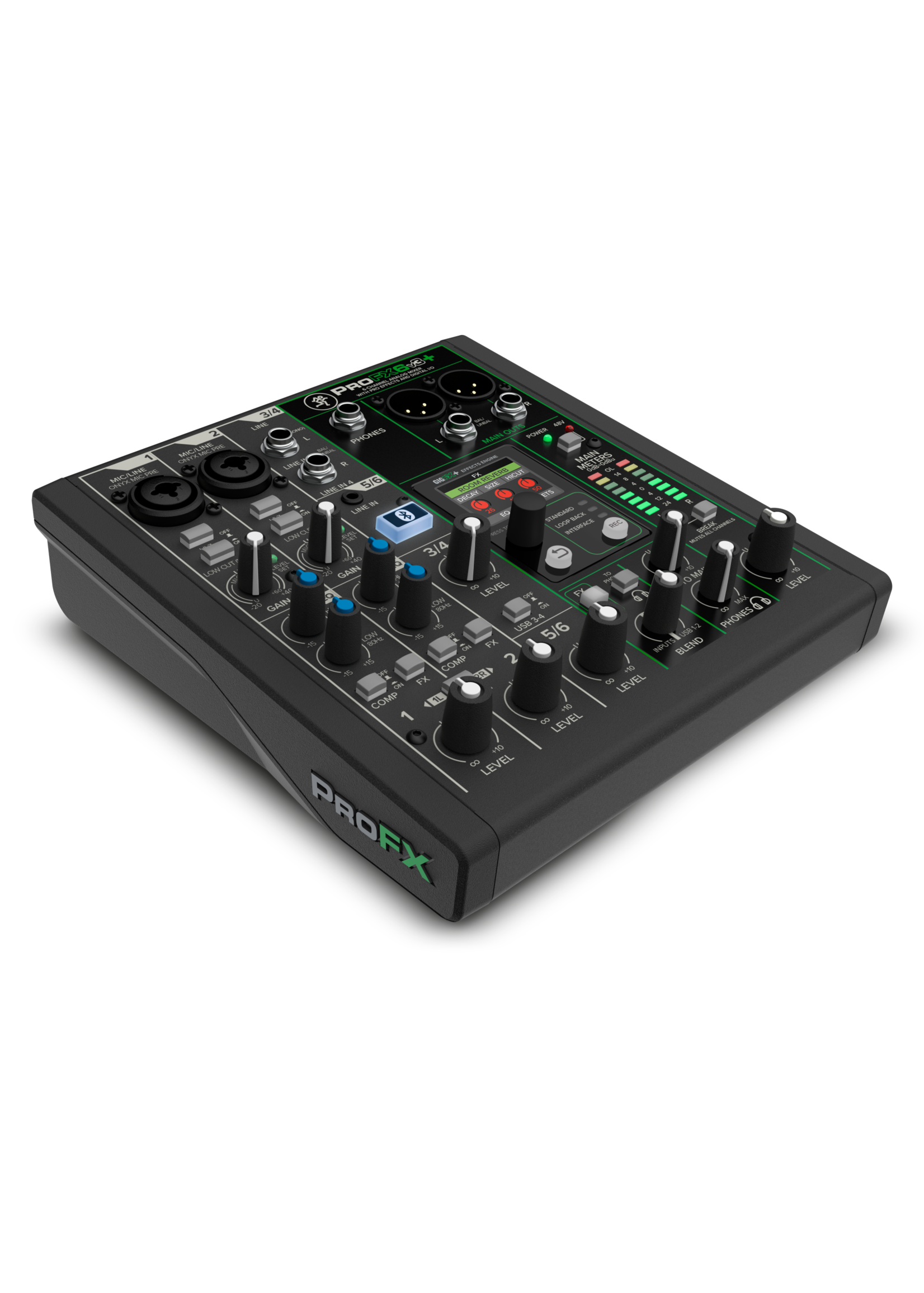 Mackie Mackie ProFX6v3+ 6-Channel Analog Mixer with Built-In FX, USB Recording, and Bluetooth