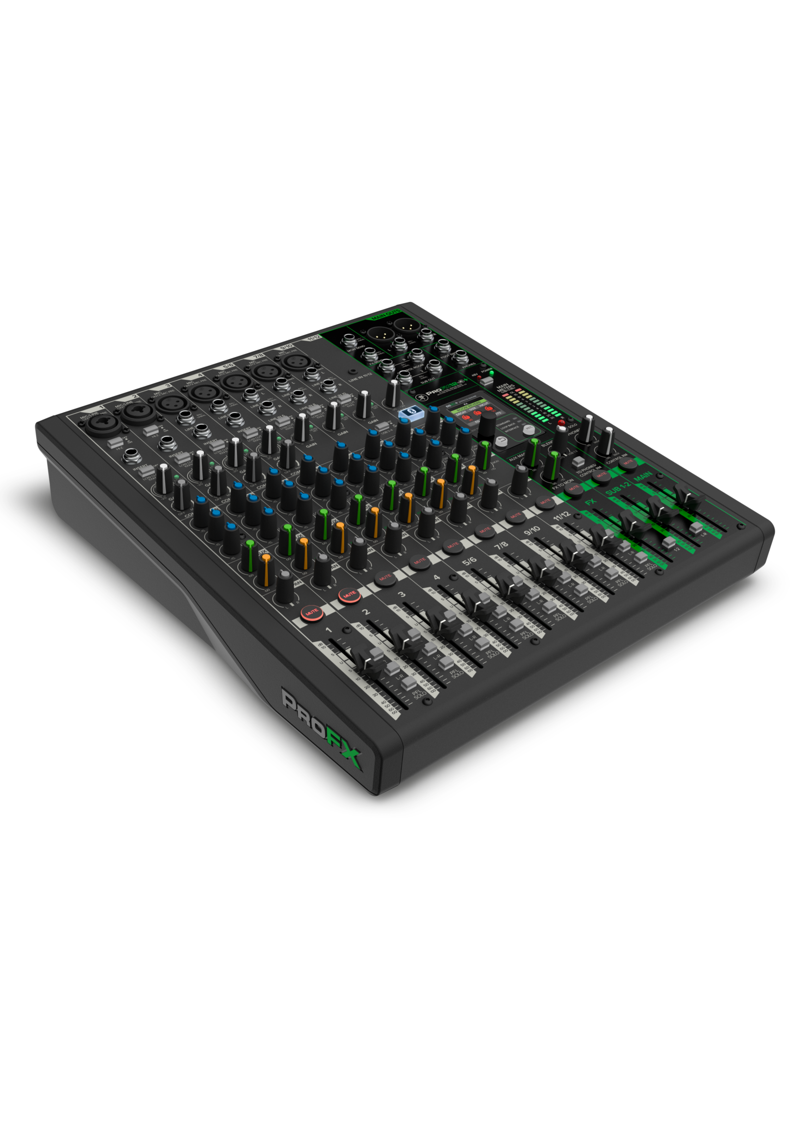 Mackie Mackie ProFX12v3+ 12-Channel Analog Mixer with Built-In FX, USB Recording, and Bluetooth