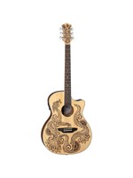 Luna Luna HEN DRA SPR Henna Paradise, Dragon Select Spruce Acoustic-Electric Guitar, Satin Natural