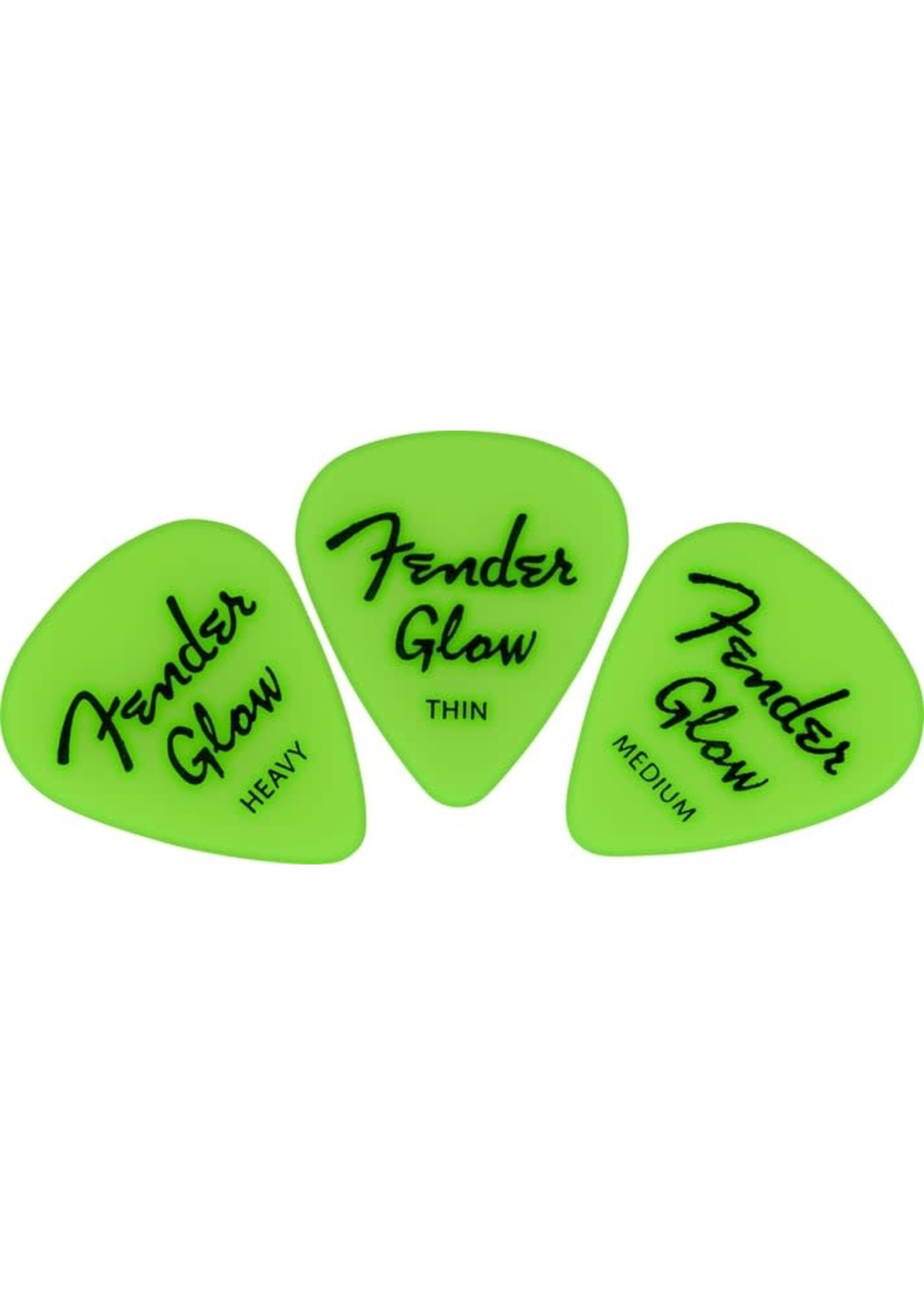 Fender Fender Glow In The Dark 351 Picks, 12-Pack